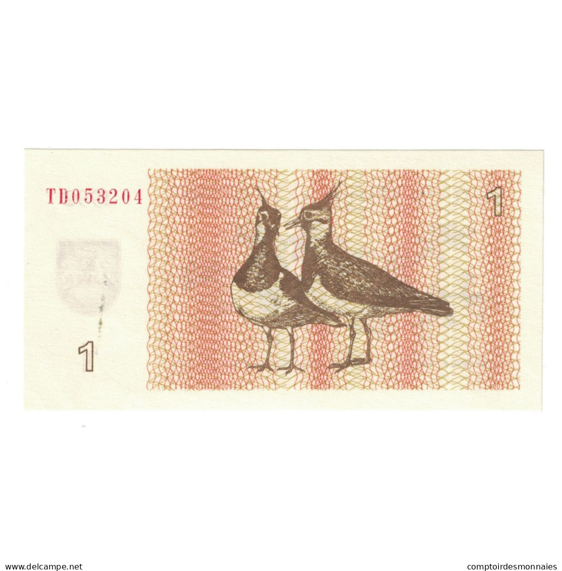 Billet, Lituanie, 1 (Talonas), 1992, KM:39, NEUF - Letland