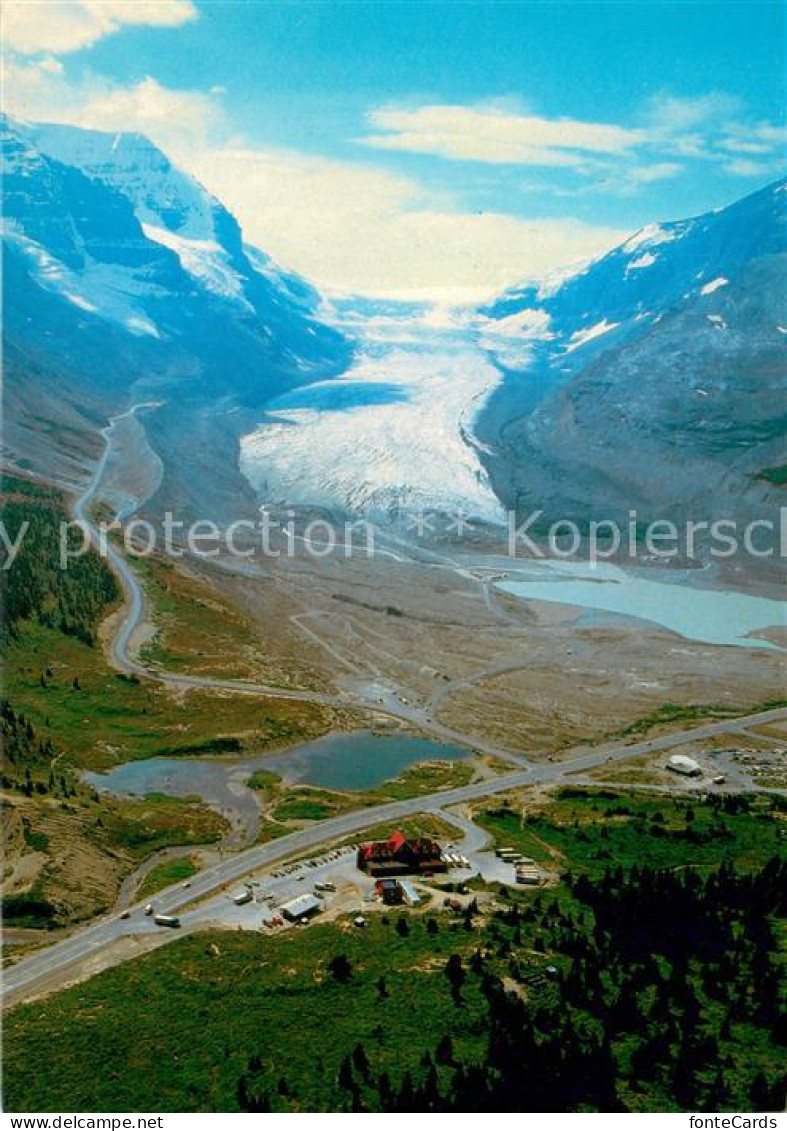 73711992 Jasper National Park Canada The Athabasca Glacier Extends Down Towards  - Unclassified