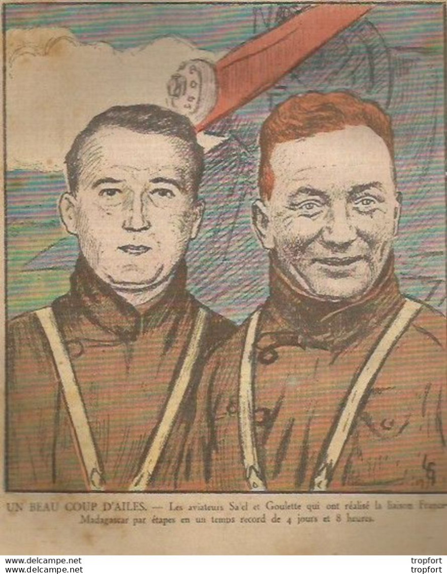 P2 / Old Newspaper Journal Ancien 1935 / Aviateurs GOULETTE SA EL / Décoration Médaille Militaire - 1950 - Oggi