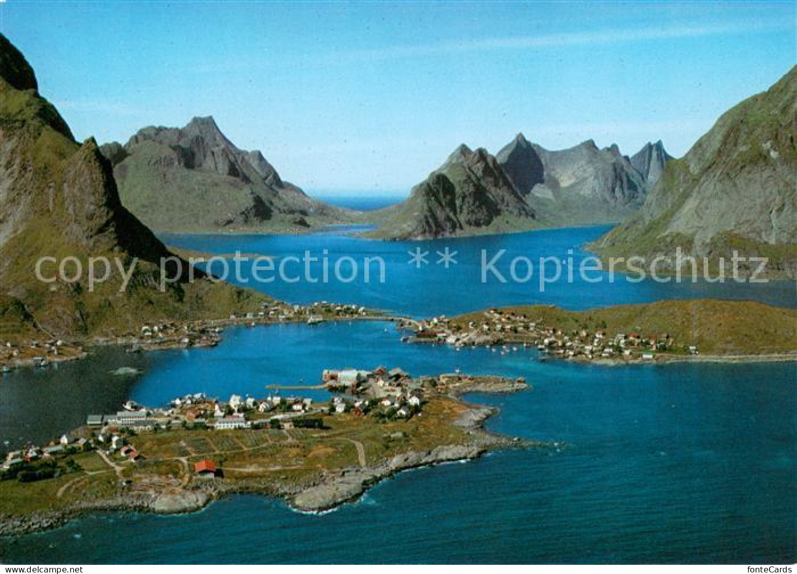 73625128 Reine Lofoten Fliegeraufnahme Reine Lofoten - Norway