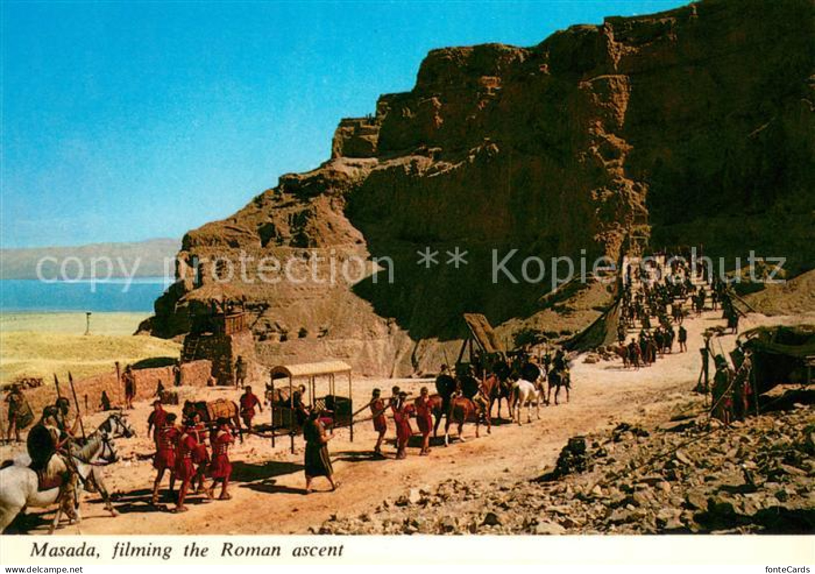 73622478 Masada Filming The Roman Ascent Masada - Israel