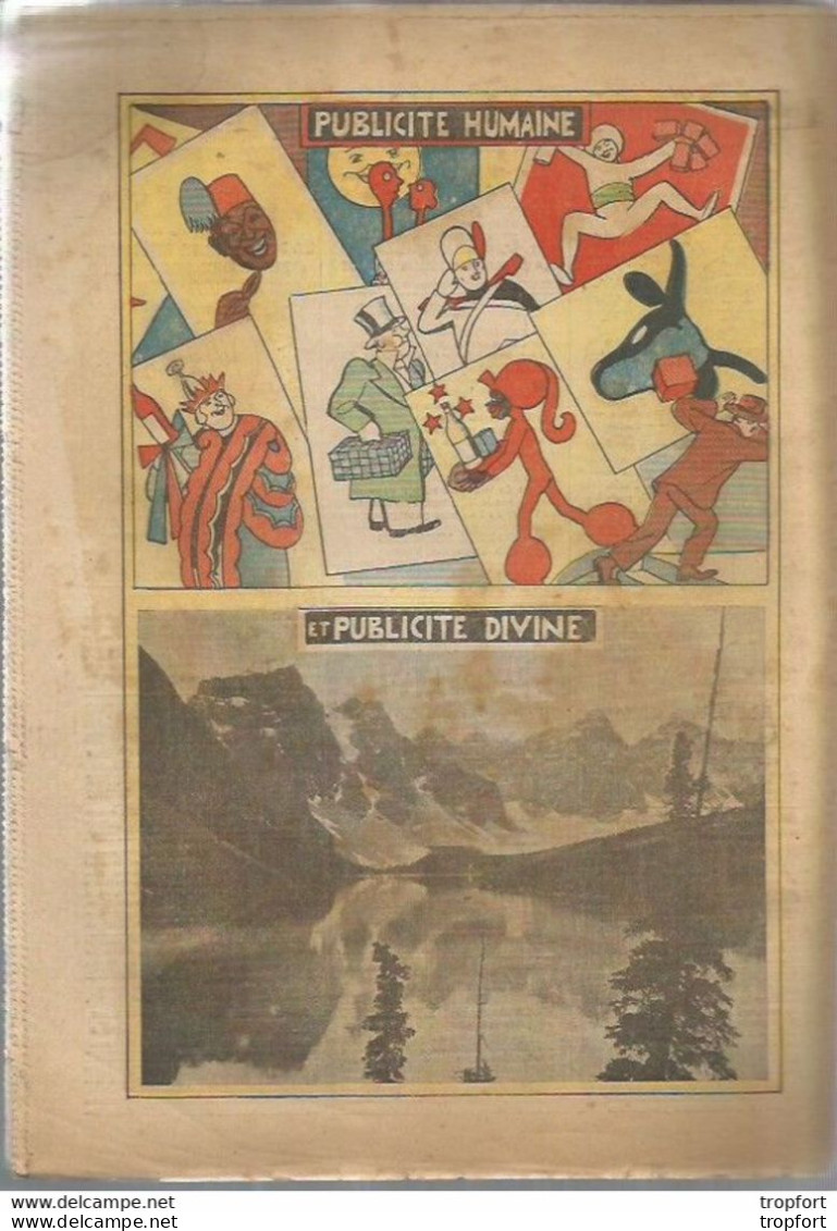 P1 / Old Newspaper Journal Ancien 1933 / WOLPPY Fraises / HYDRAVION / Orbetello / Publicités BANANIA - 1950 - Oggi