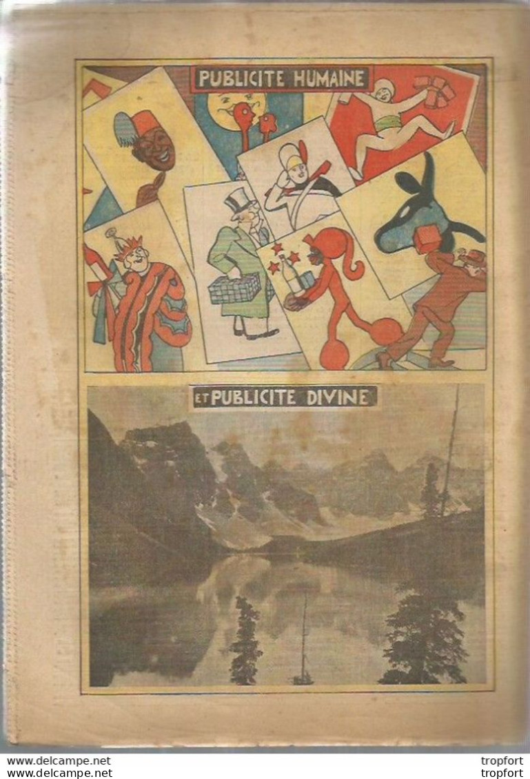 P1 / Old Newspaper Journal Ancien 1933 / WOLPPY Fraises / HYDRAVION / Orbetello / Publicités BANANIA - 1950 à Nos Jours