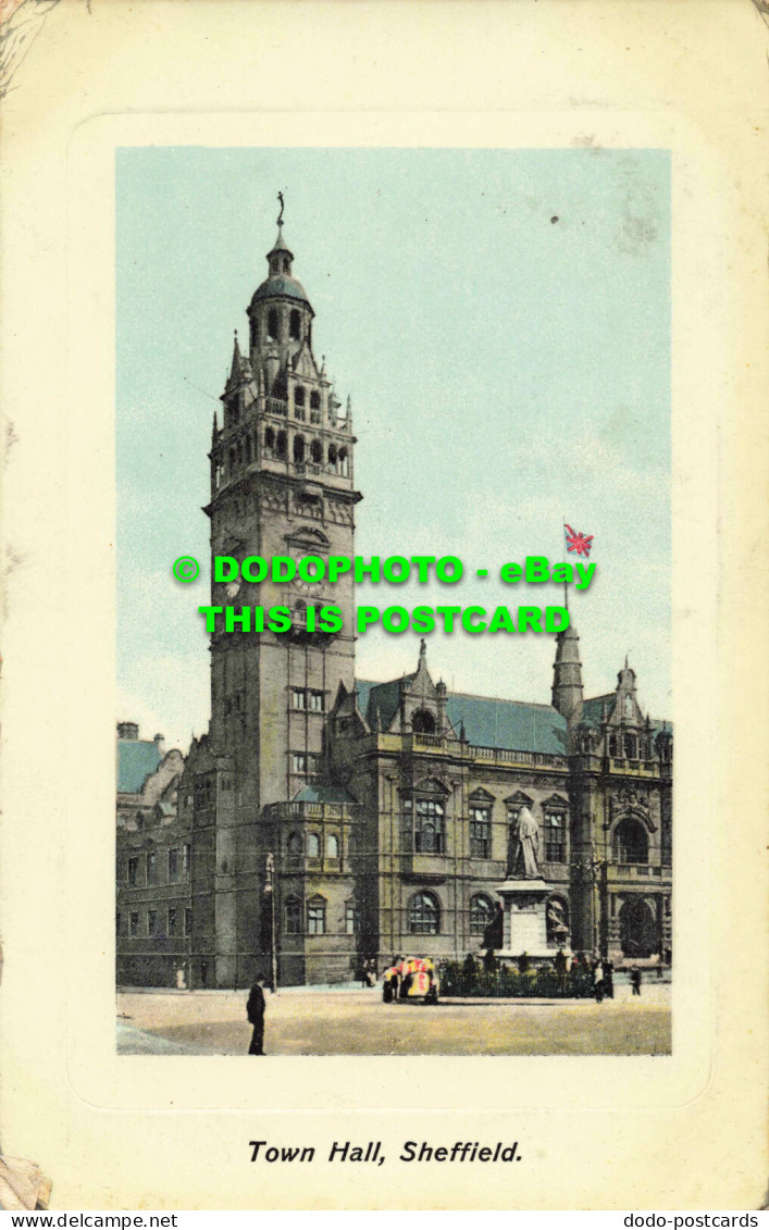 R557309 Sheffield. Town Hall. A. And G. Taylor. Orthochrome Series. 1908 - Monde