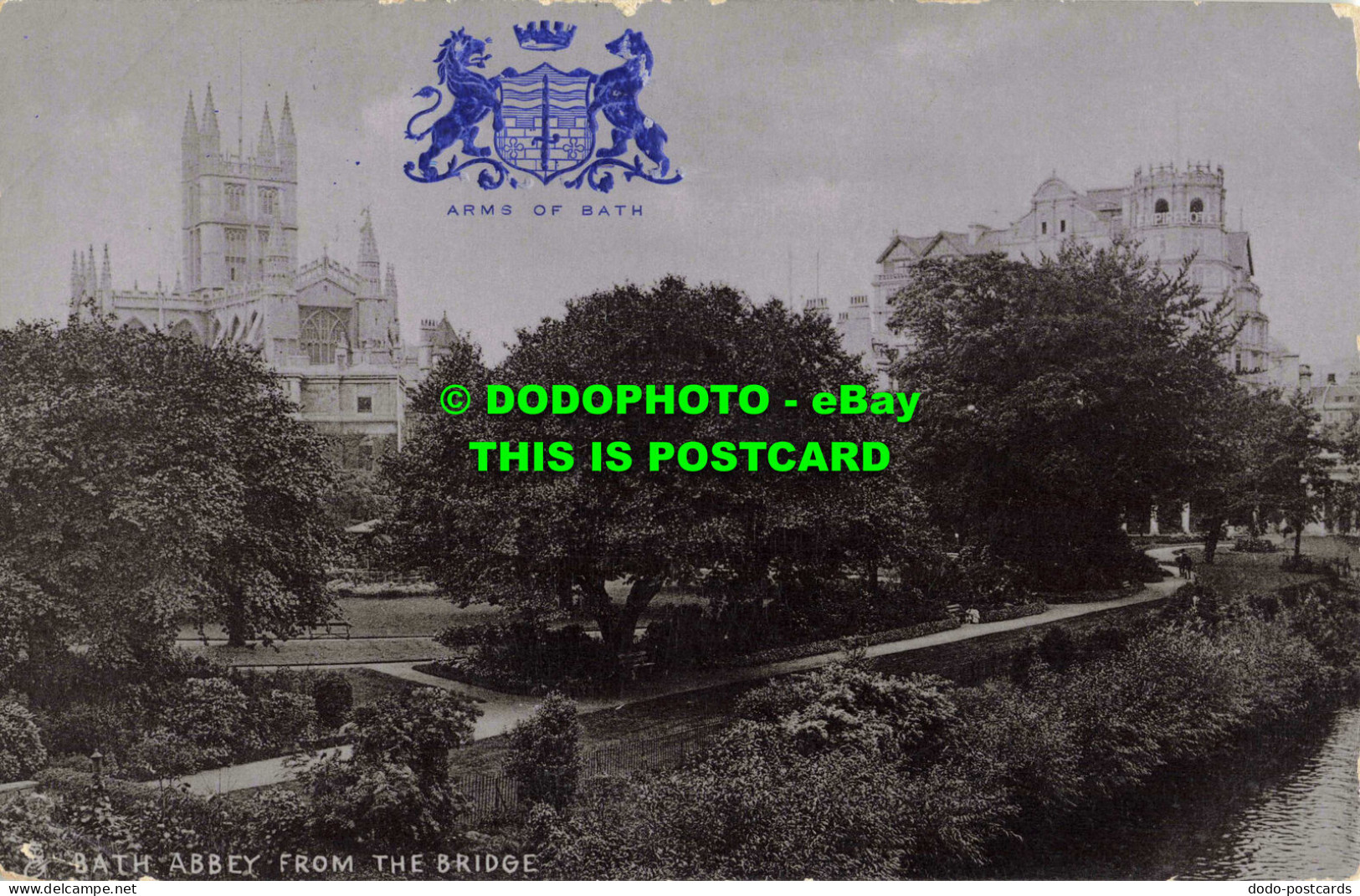 R556990 Bath Abbey From Bridge. Tuck. Silverette. Postcard 1594. 1907 - Monde