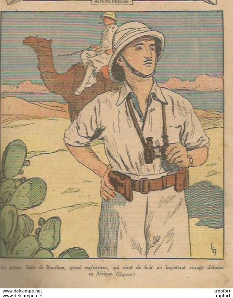 P1 / Old Newspaper Journal Ancien 1932 / Explorateur SIXTE DE BOURBON / REMOULEUR Publicité BANANIA - Desde 1950