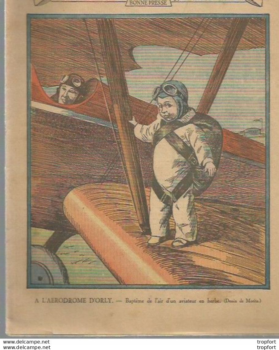 P1 / Old Newspaper Journal Ancien 1932 / Aerodrome ORLY Bébé Bapteme De L'air PARACHUTISME PHARE Flottant Pub BANANIA - 1950 - Today