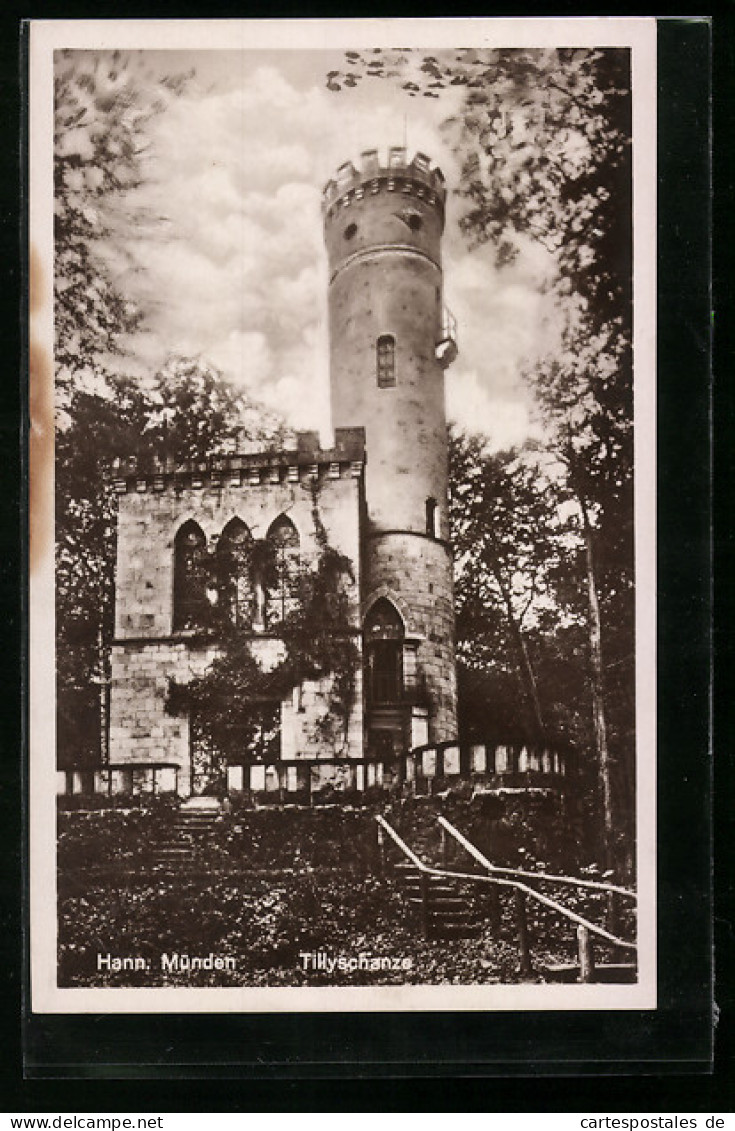 AK Hann. Münden, Tillyschanze Mit Turm  - Hannoversch Muenden