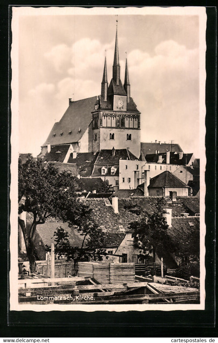 AK Lommatzsch, Kirche  - Lommatzsch