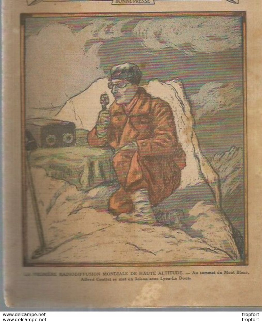 P1 / Old Newspaper Journal Ancien 1932 / Mont BLANC Radiodiffusion Lyon-la Doua / DUBLIN DUN LOAGHAIRE - 1950 à Nos Jours