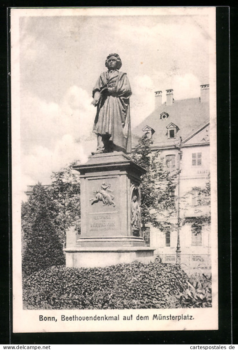 AK Bonn, Beethovendenkmal Auf Dem Münsterplatz  - Muenster