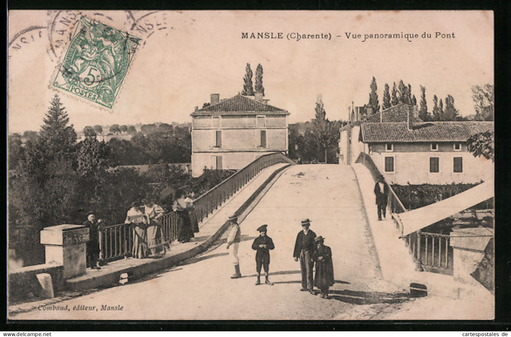 CPA Mansle, Vue Panoramique Du Pont  - Mansle