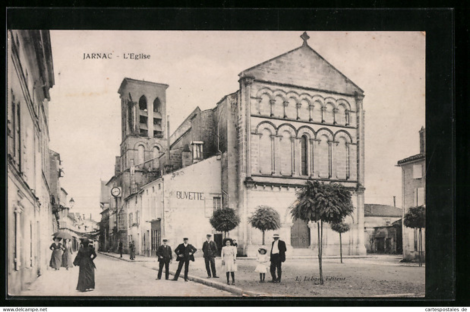 CPA Jarnac, L`Eglise, Facade  - Jarnac