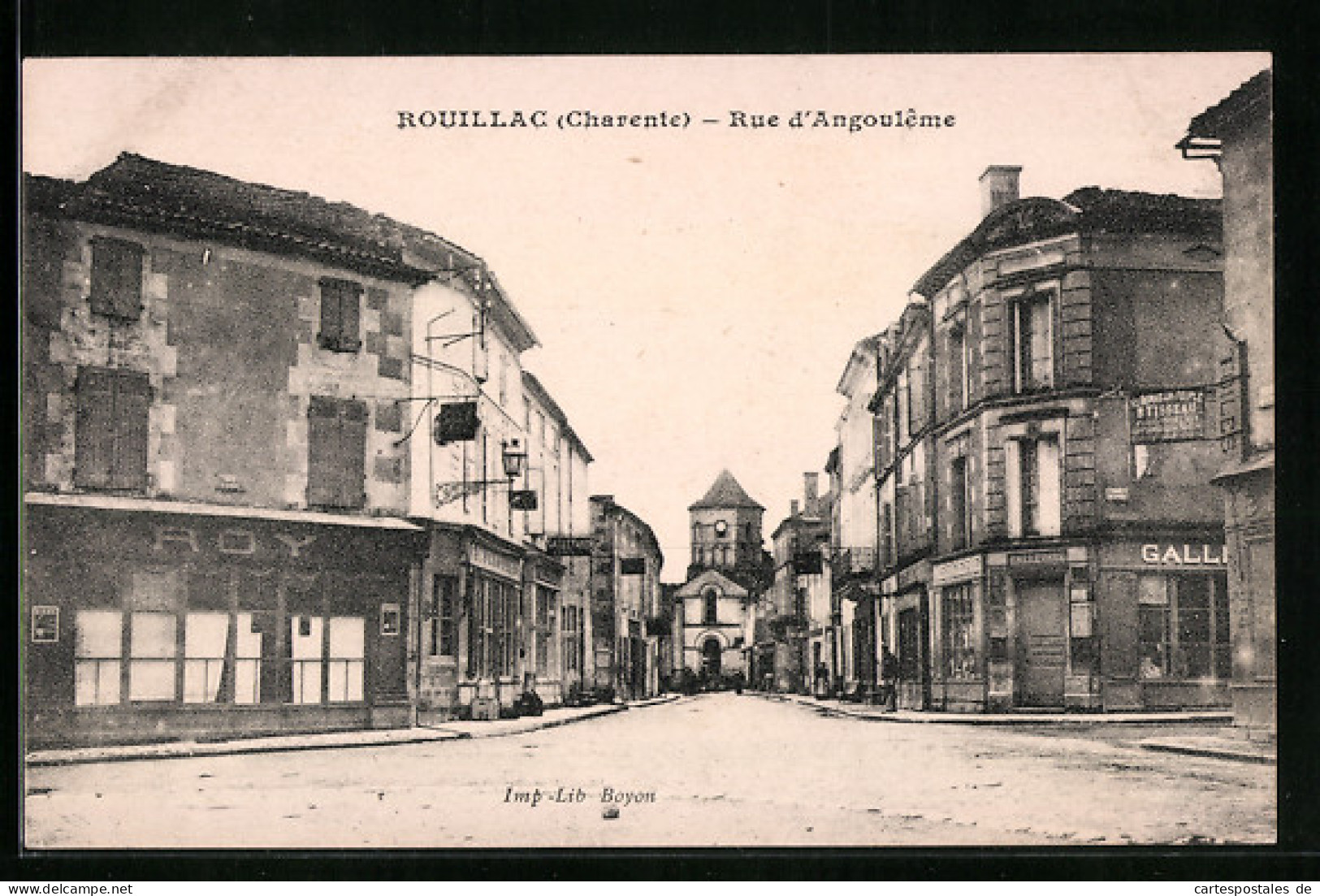 CPA Rouillac, Rue D`Angouleme  - Rouillac
