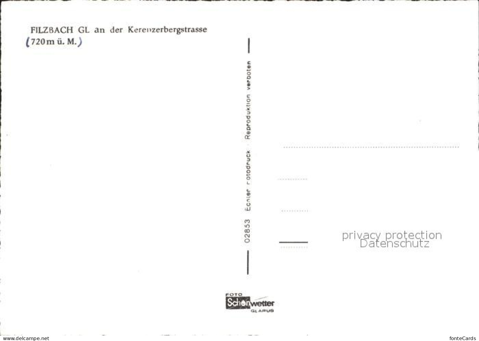 12121971 Filzbach An Der Kerenzerbergstrasse Filzbach - Sonstige & Ohne Zuordnung