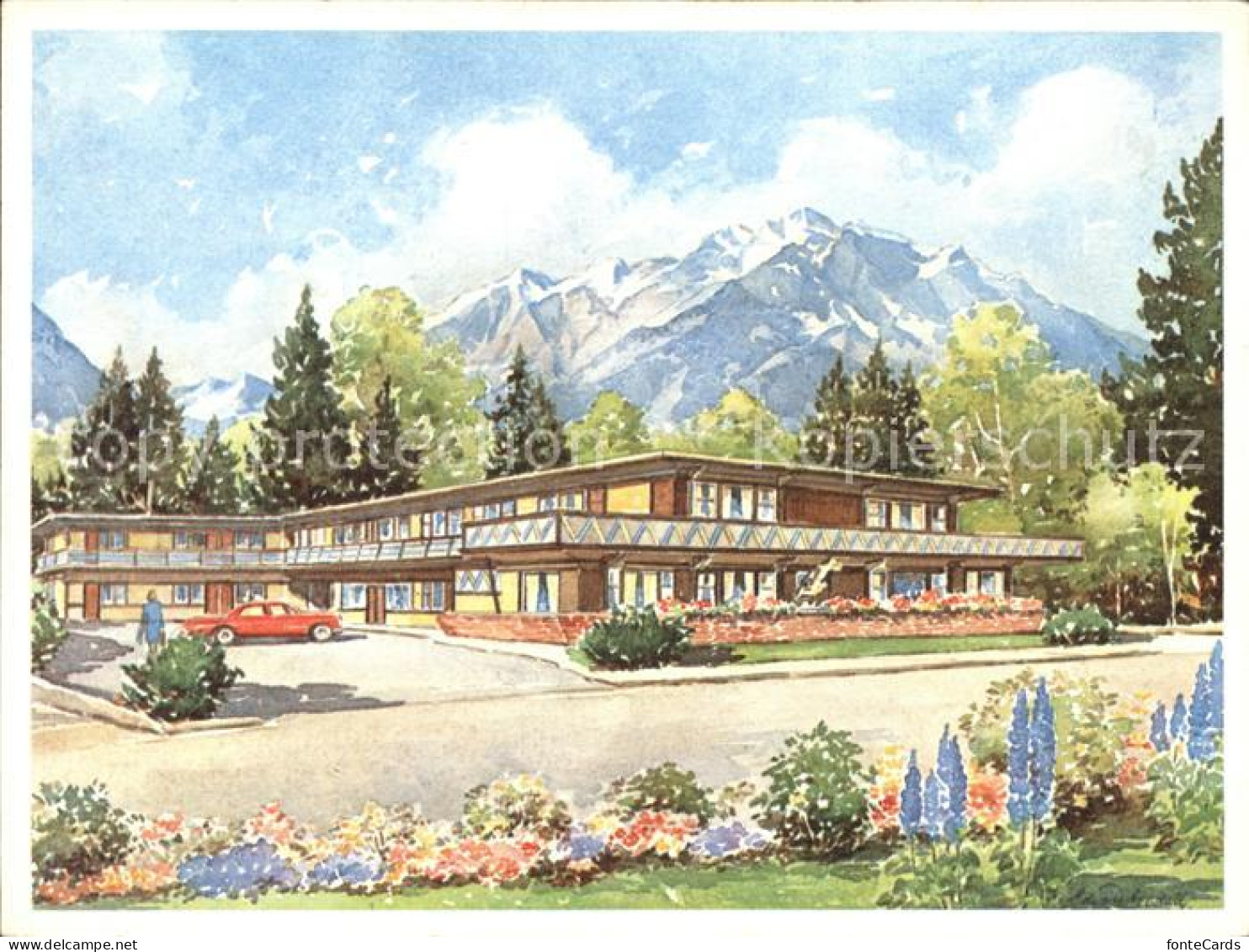 12117696 Banff Canada Gammon Hotel Kuenstlerkarte  - Unclassified