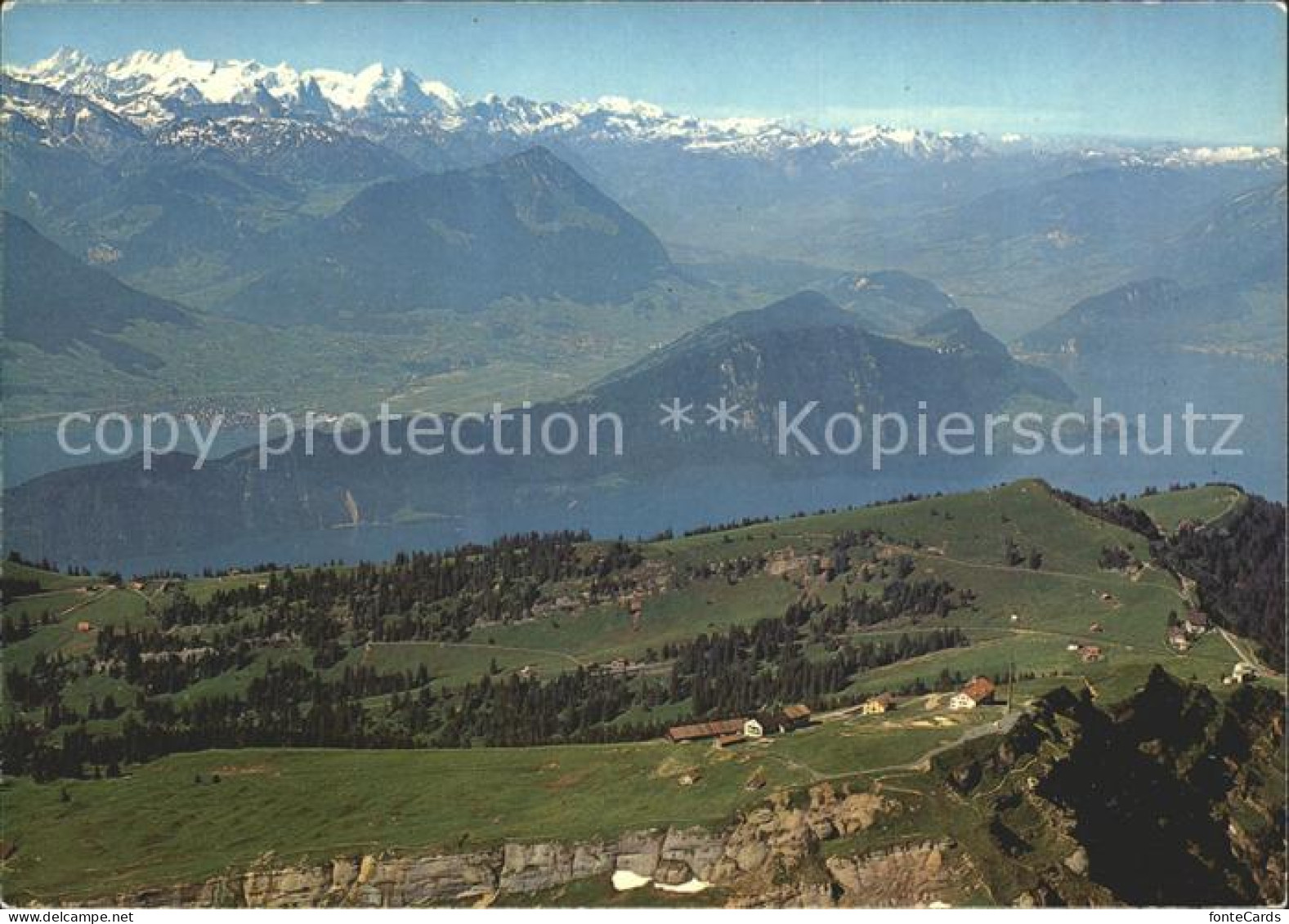 12113711 Rigi Kulm Panorama Mit Berner Alpen Rigi Kulm - Sonstige & Ohne Zuordnung