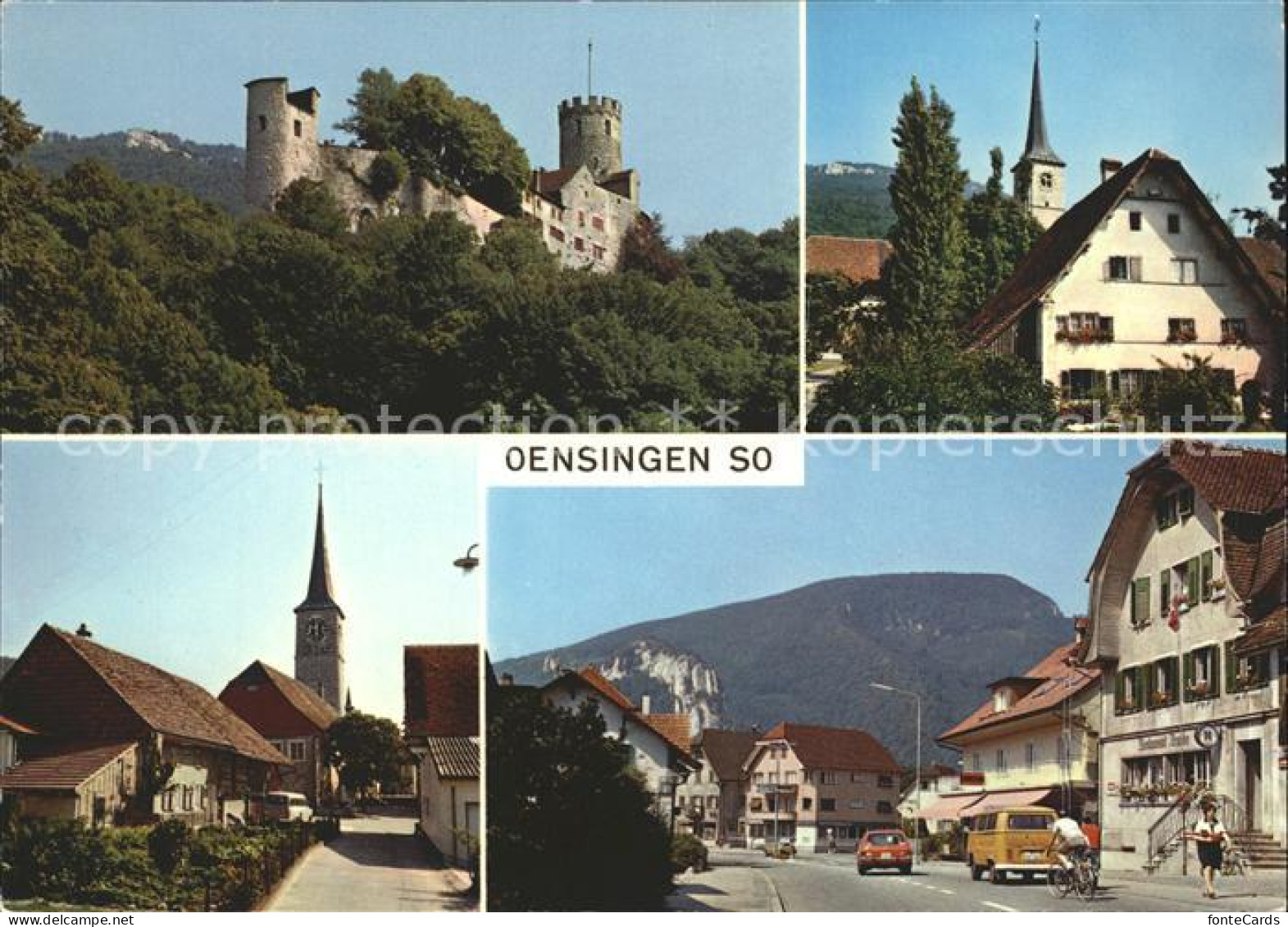 12107080 Oensingen Burg Kirche  Oensingen - Sonstige & Ohne Zuordnung