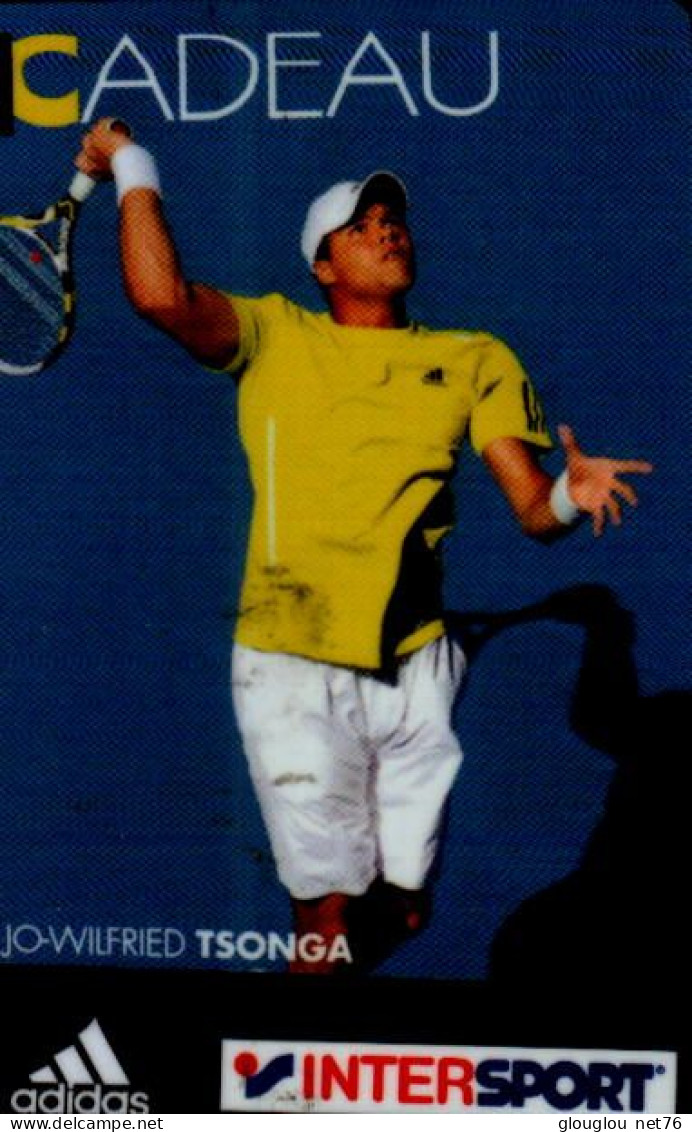 CARTE CADEAU  INTERSPORT.....JOWILFRIED TSONGA - Treuekarten