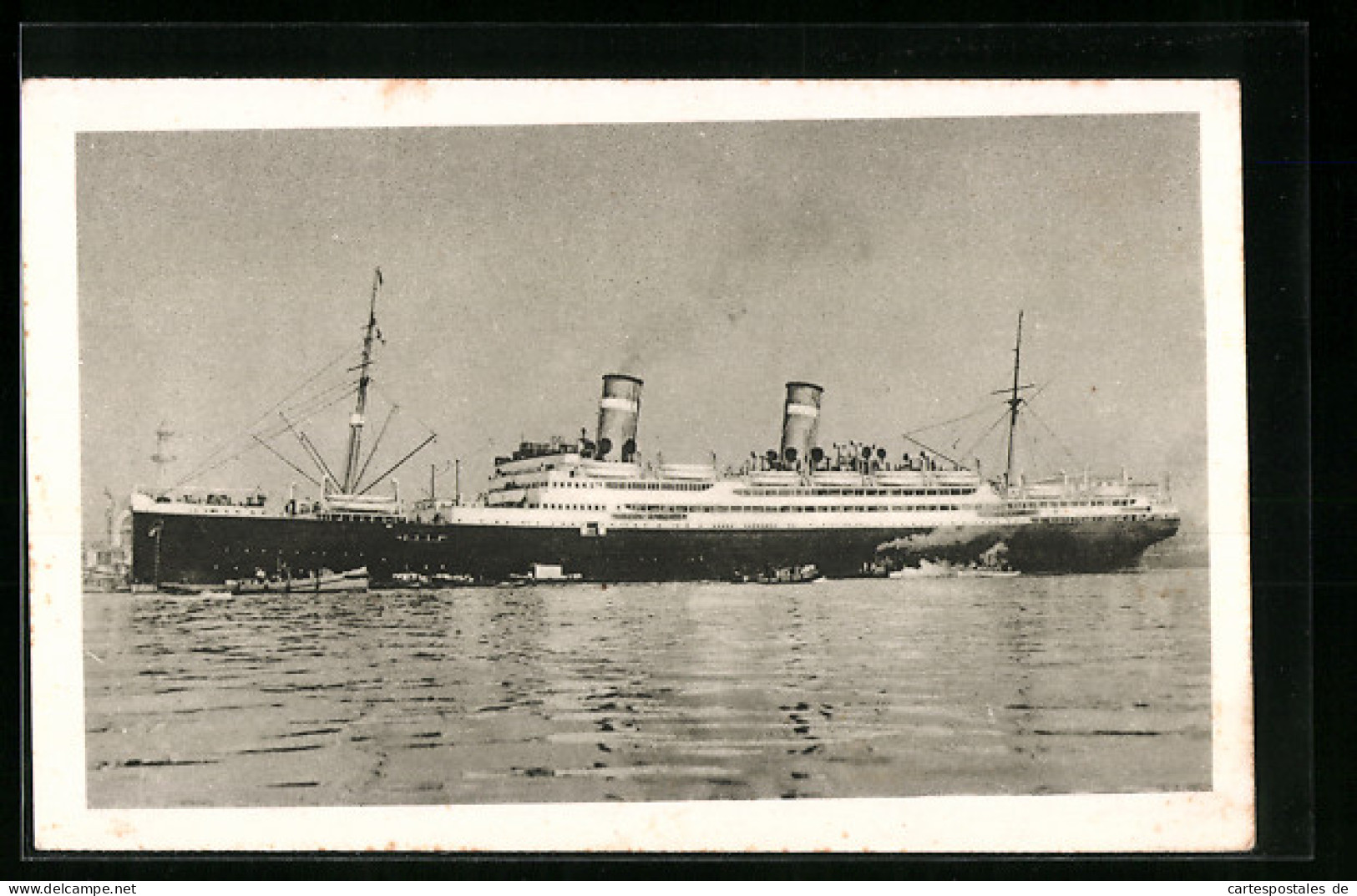 AK Passagierschiff Conte Rosso In Küstennähe, Linee Celerissime Di Lusso  - Passagiersschepen