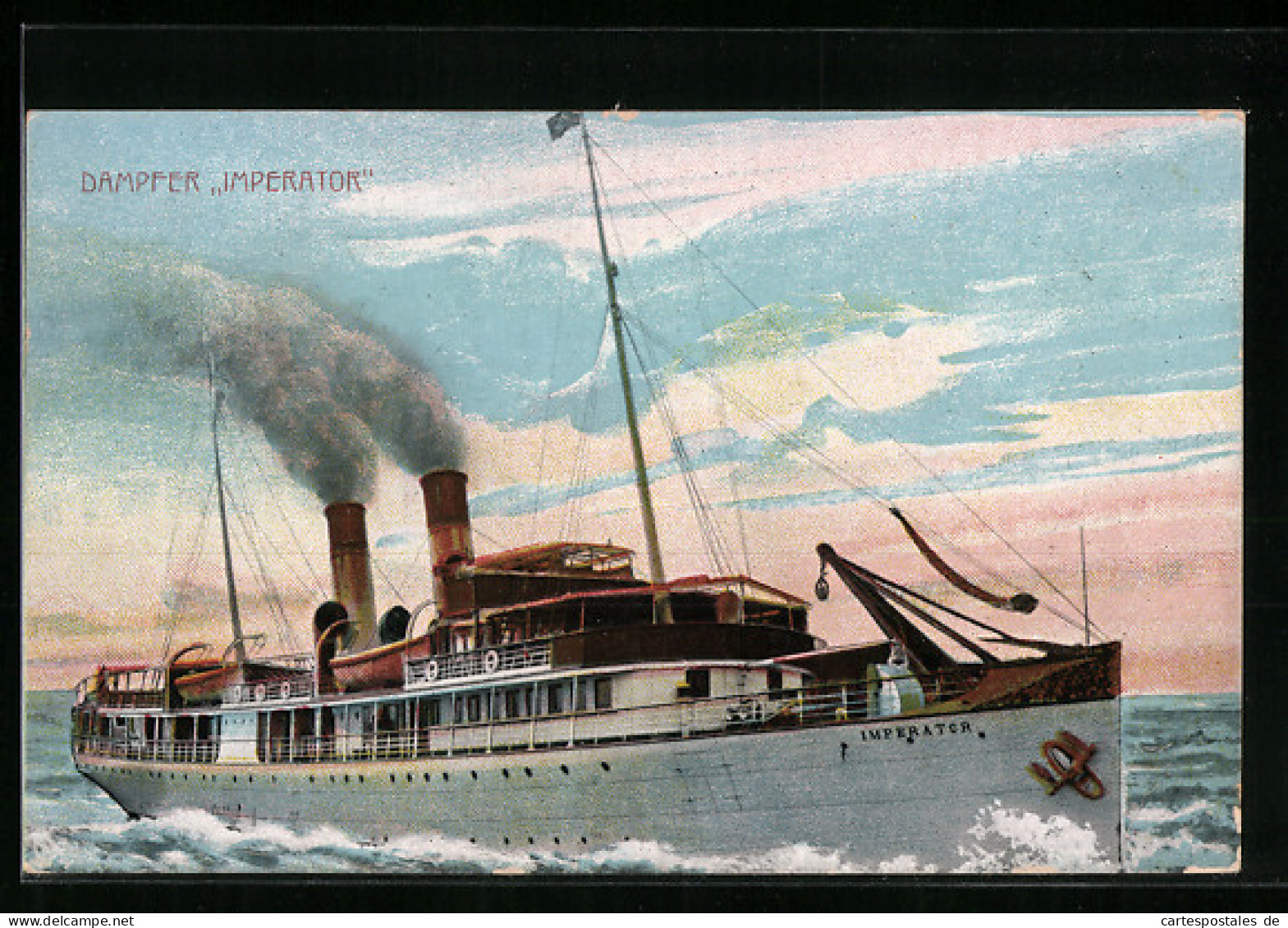 AK Dampfer Imperator Unter Volldampf  - Passagiersschepen