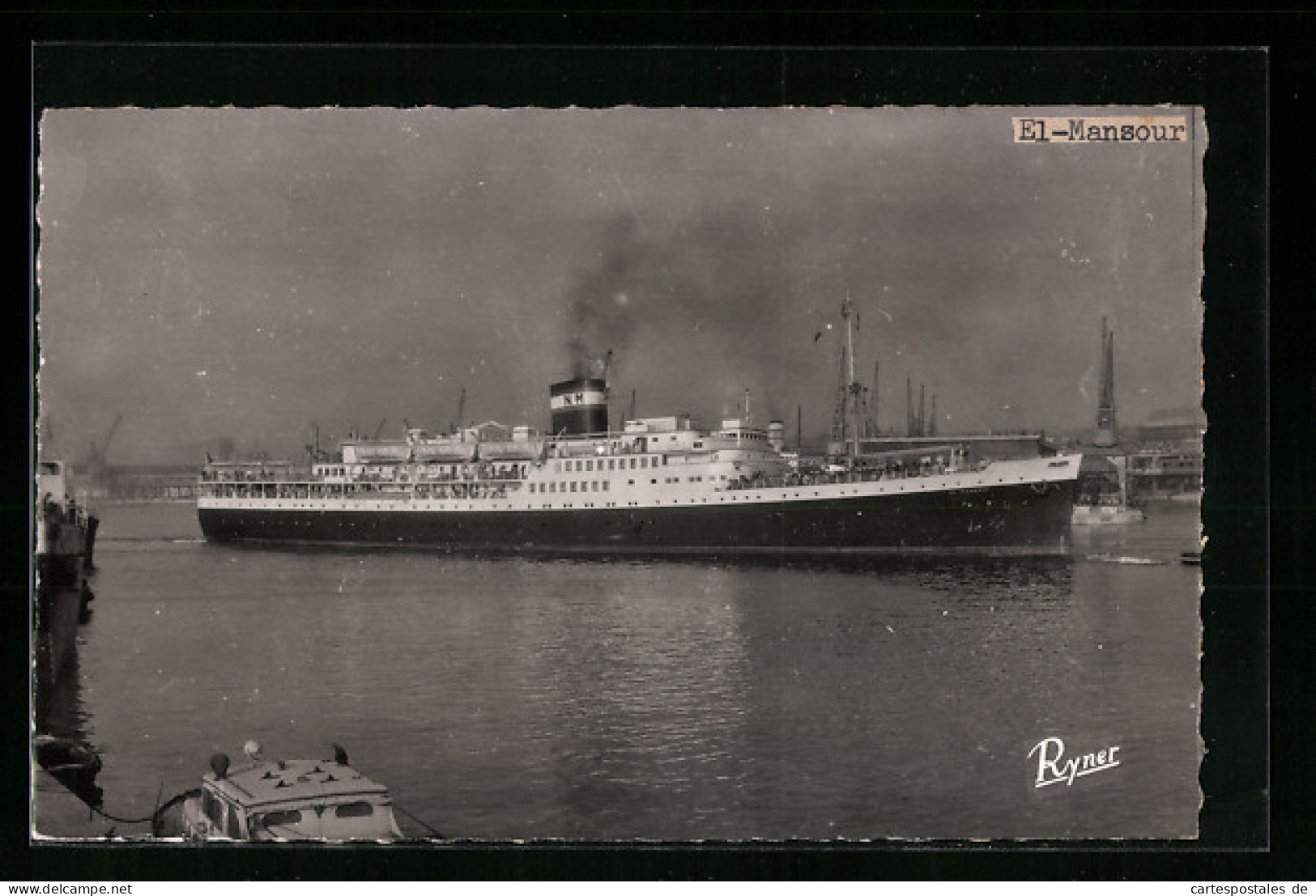 AK Passagierschiff El-Mansour In Küstennähe  - Dampfer