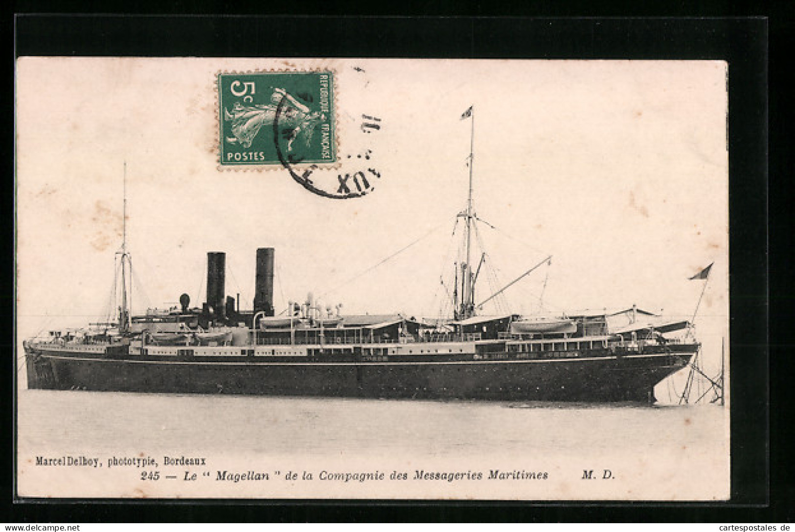 AK Passagierschiff Magellan Im Hafen  - Piroscafi
