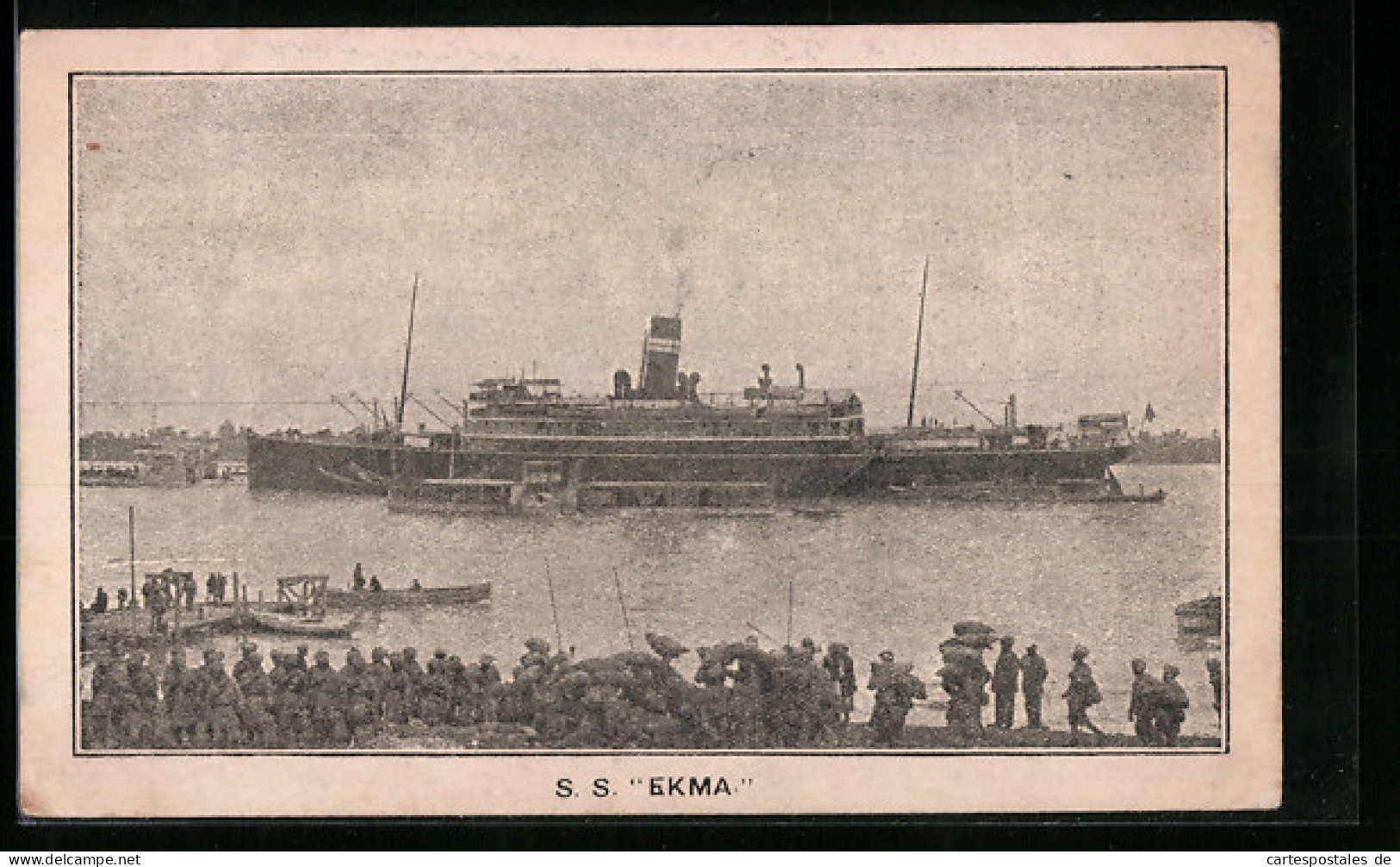 AK S.S. Ekma Im Hafen  - Dampfer