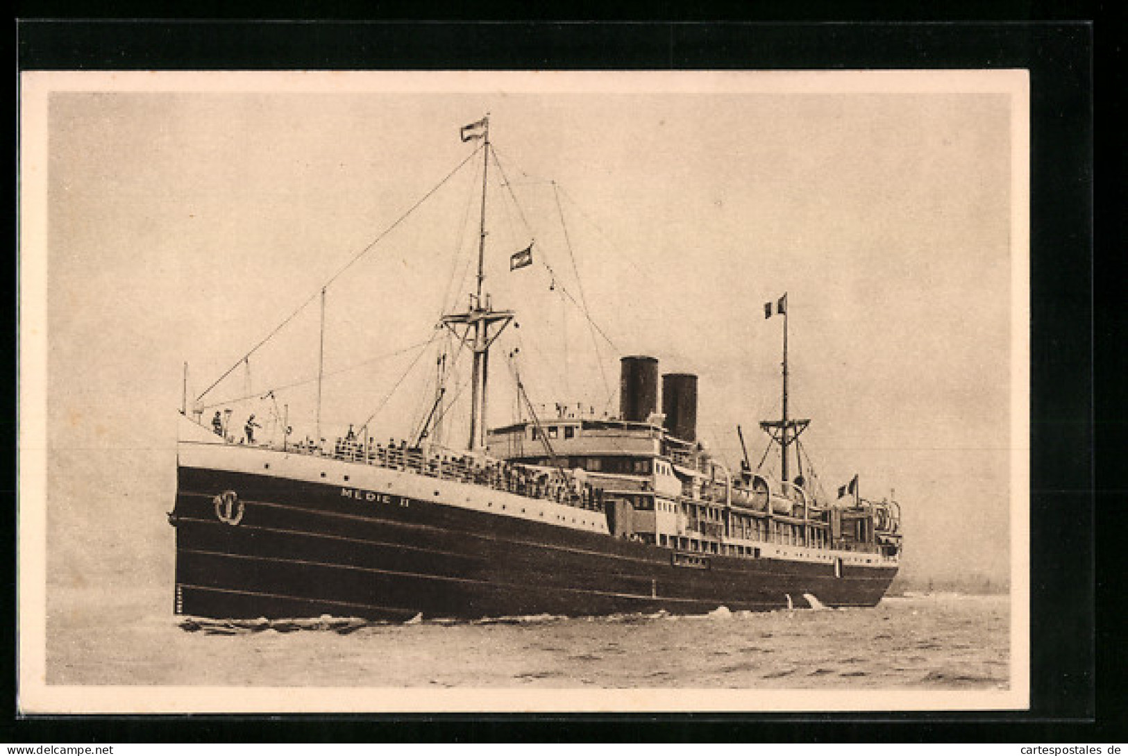 AK S.S. Médie II Auf Hoher See  - Passagiersschepen