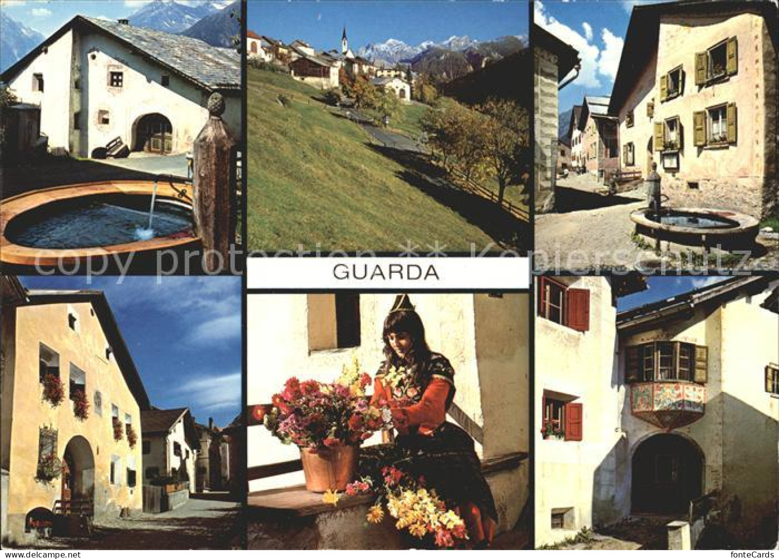 12071052 Guarda Inn Dorfpartie Mit Frau In Tacht Guarda - Other & Unclassified