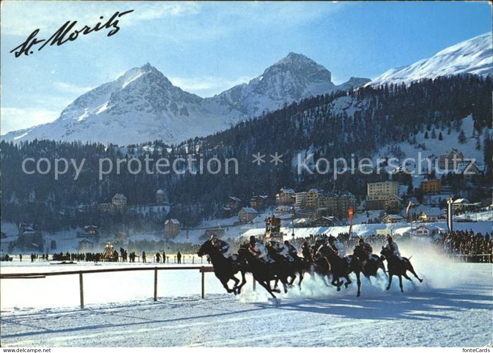12069390 St Moritz GR Internationales Pferderennen Auf Dem Zugefrorenen St Morit - Other & Unclassified
