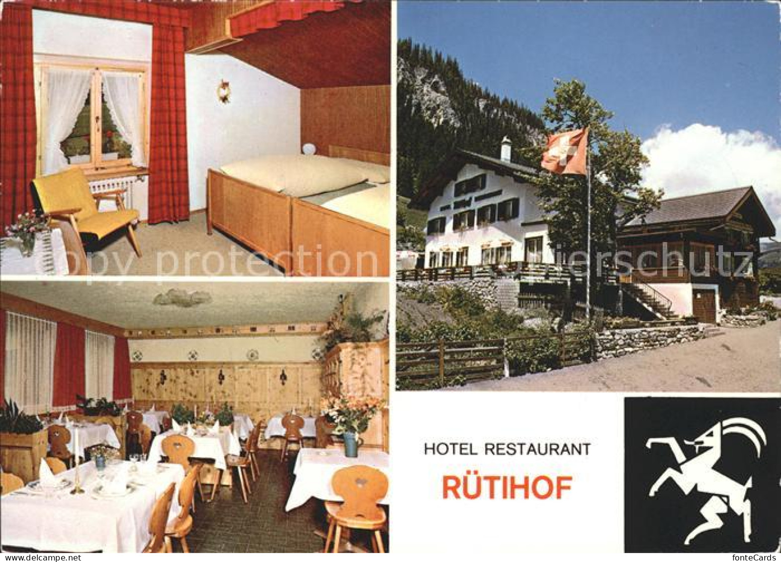 12069344 Litzirueti Hotel Restaurant Ruetihof Zimmer Gaststube Litzirueti Arosa - Other & Unclassified