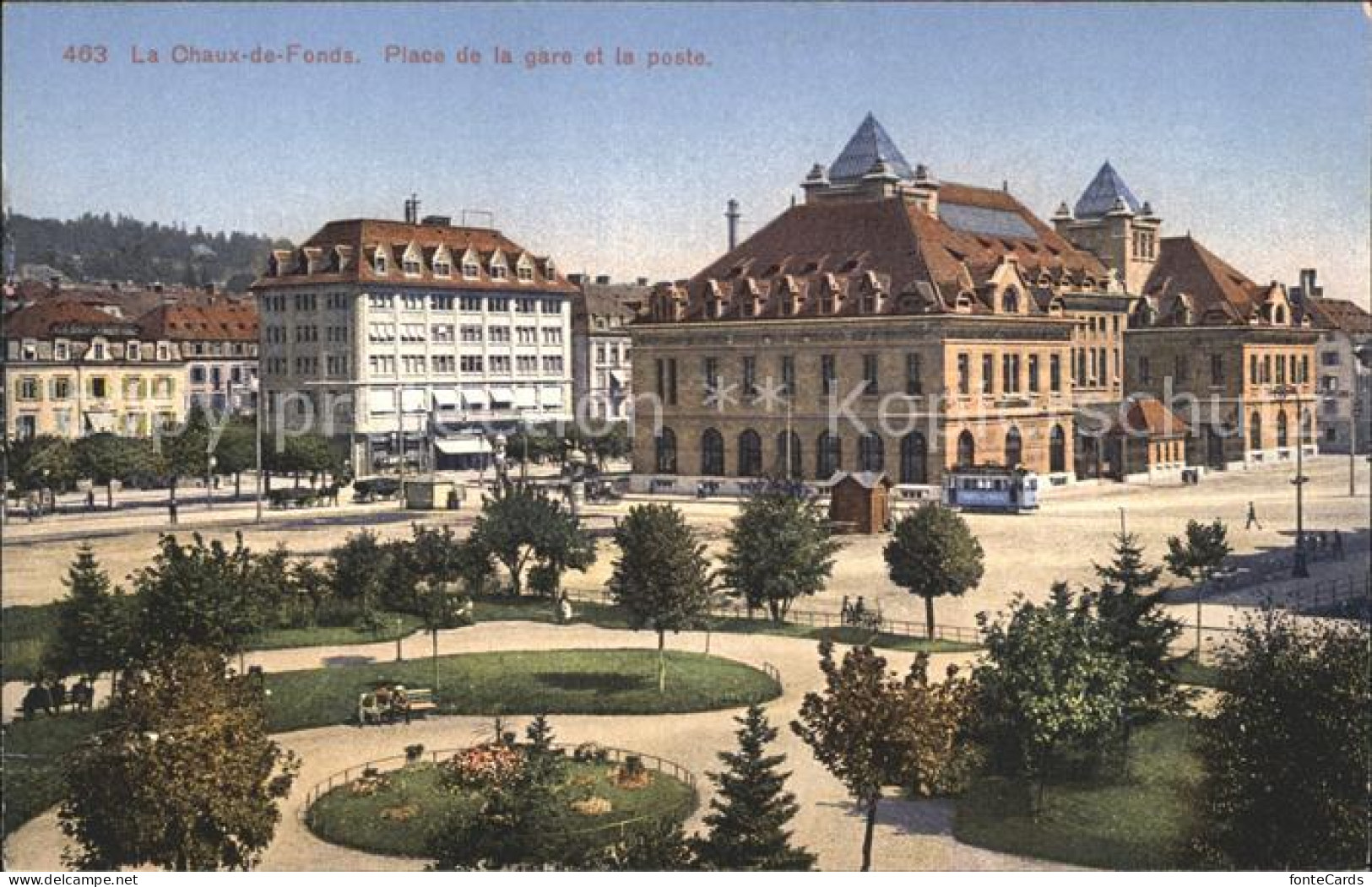 12066573 La Chaux-de-Fonds Place De La Gare Poste La Chaux-de-Fonds - Sonstige & Ohne Zuordnung