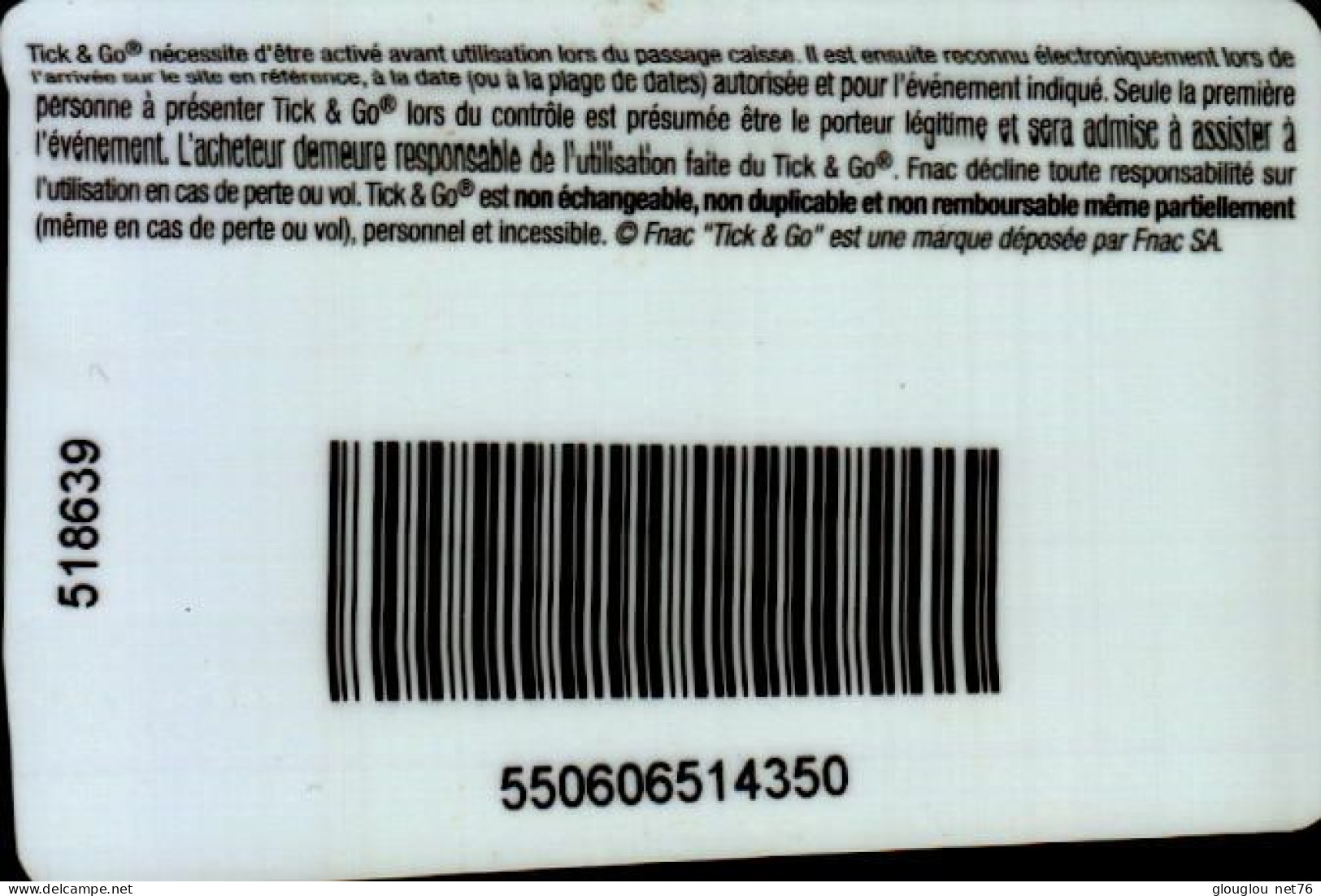 CARTE CADEAU ..FNAC..ALLO MASSAGE...1 MASSAGE BIEN ETRE  1 PERSONNE  59,90 E - Gift And Loyalty Cards