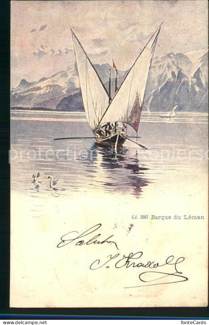 12063782 Lac Leman Genfersee Barque Du Leman Genf - Other & Unclassified