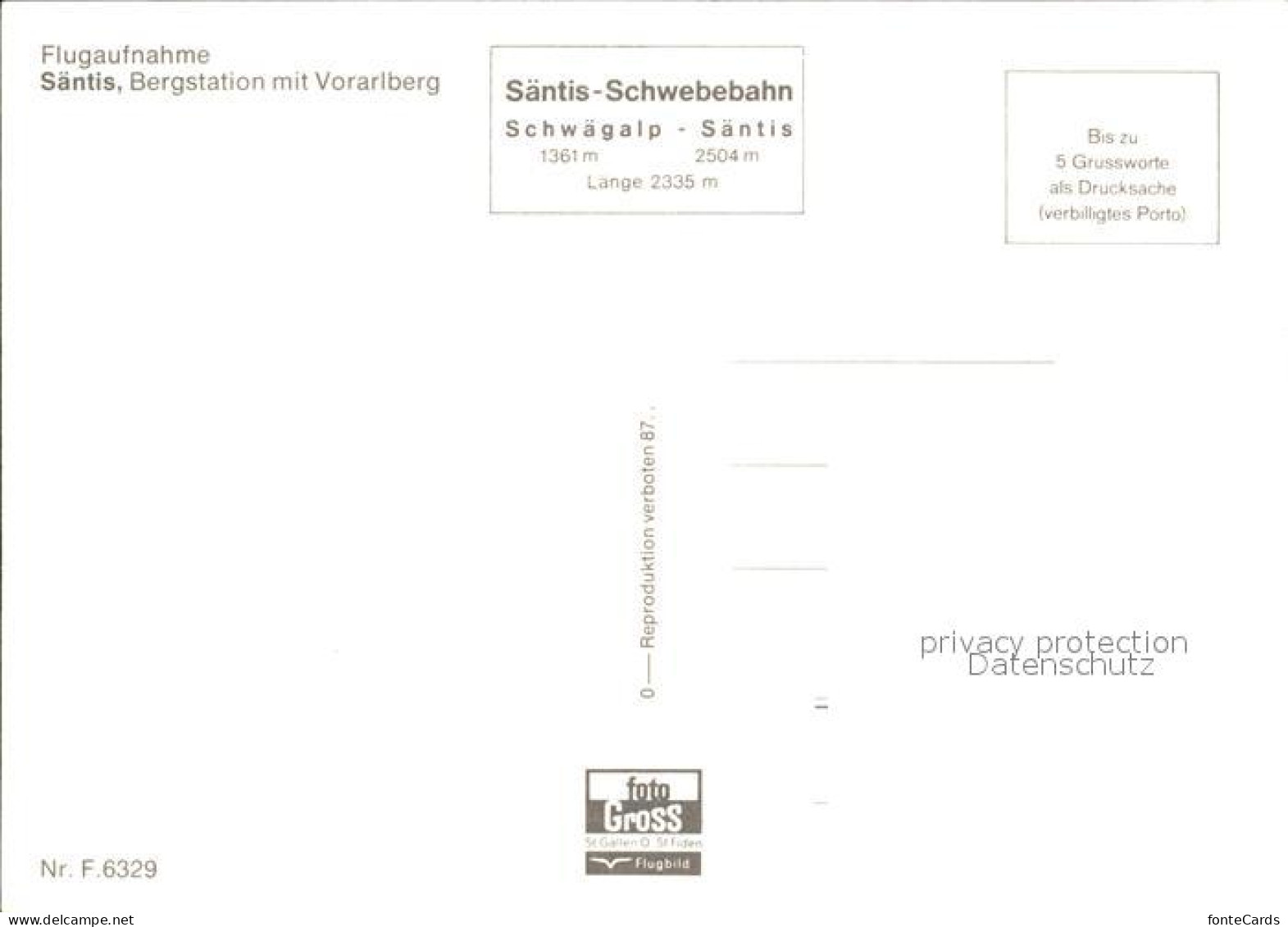 12062414 Saentis AR Fliegeraufnahme Bergstation Mit Vorarlberg Saentis AR - Altri & Non Classificati