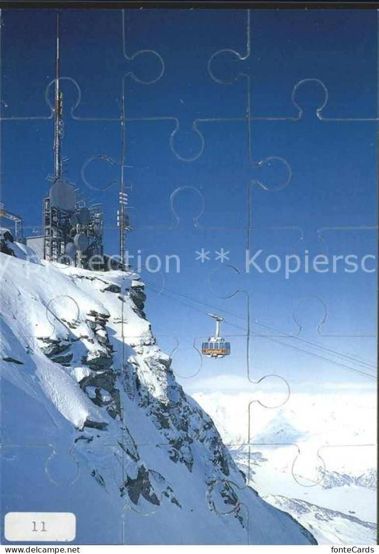 12061270 Corvatsch Silvaplana GR Puzzlekarte Luftseilbahn Fernmeldestation Silva - Other & Unclassified