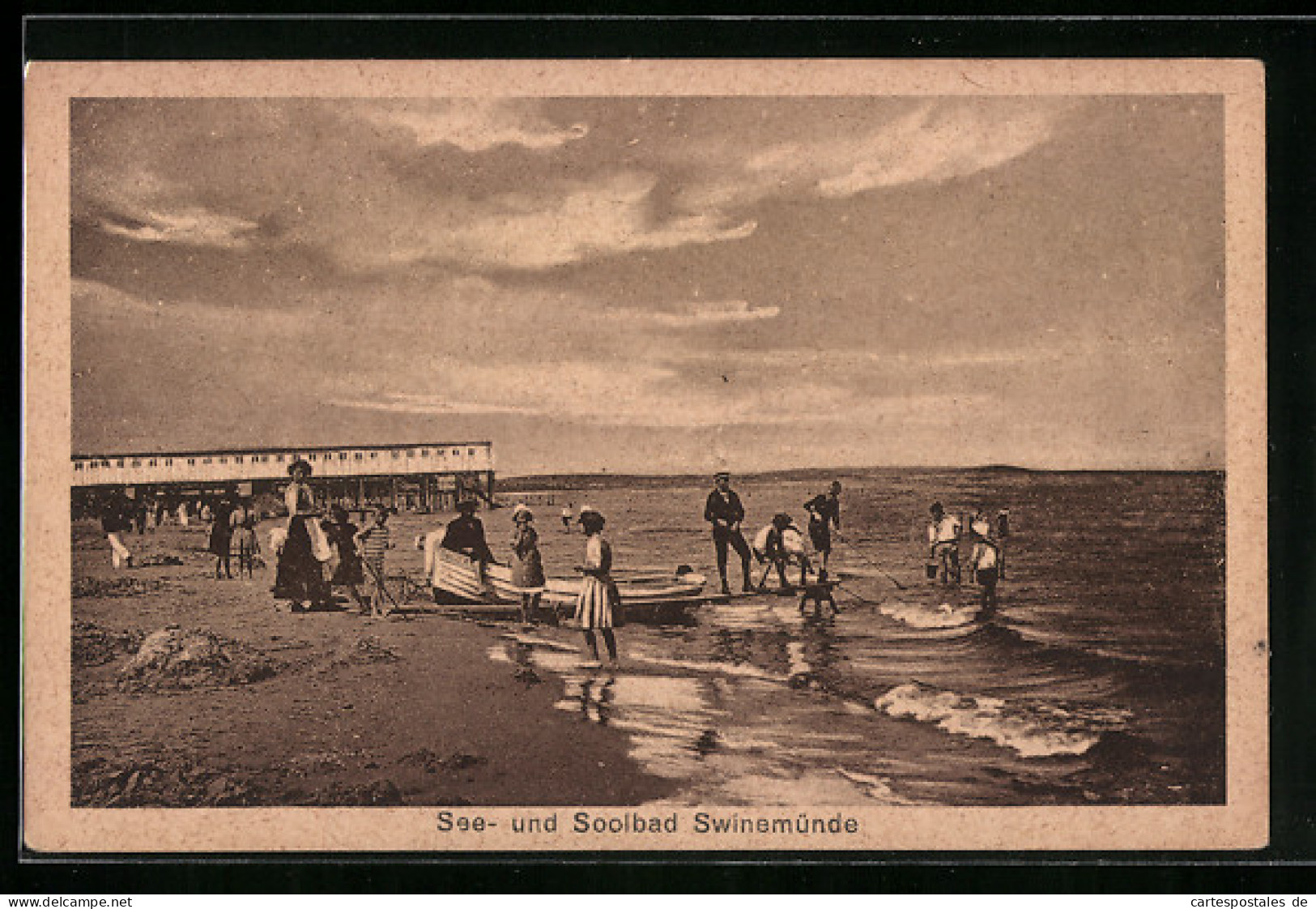 AK Swinemünde /Ostsee, Urlauber Am Strand  - Pommern