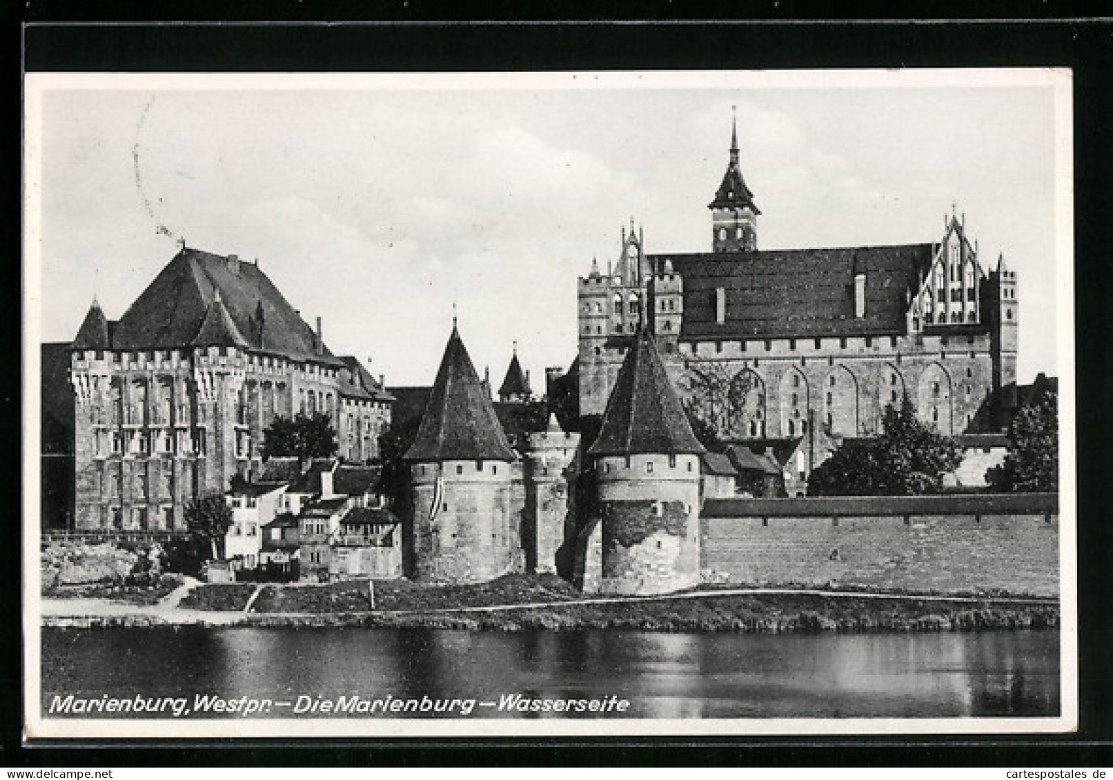 AK Marienburg, Die Marienburg, Wasserseite  - Westpreussen