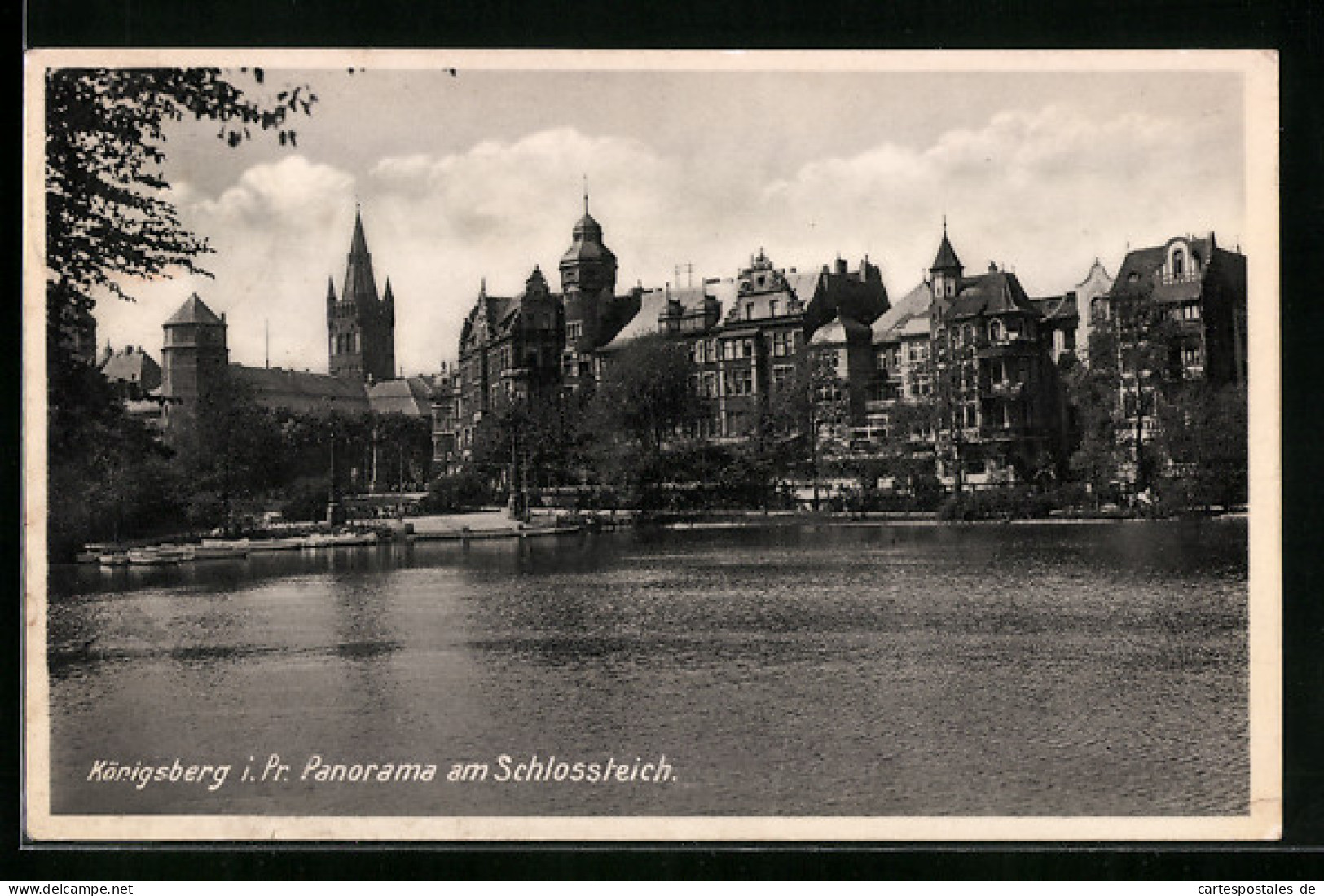 AK Königsberg, Panorama Am Schlossteich  - Ostpreussen