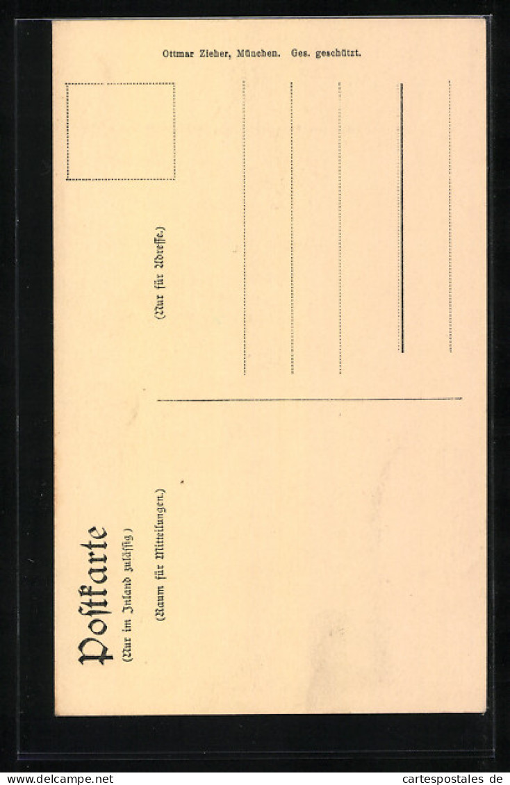 AK Anlasskarte Zum 100. Todestages Schillers 1905, Liebespaar In Einem Park, Schiller-Portrait  - Escritores