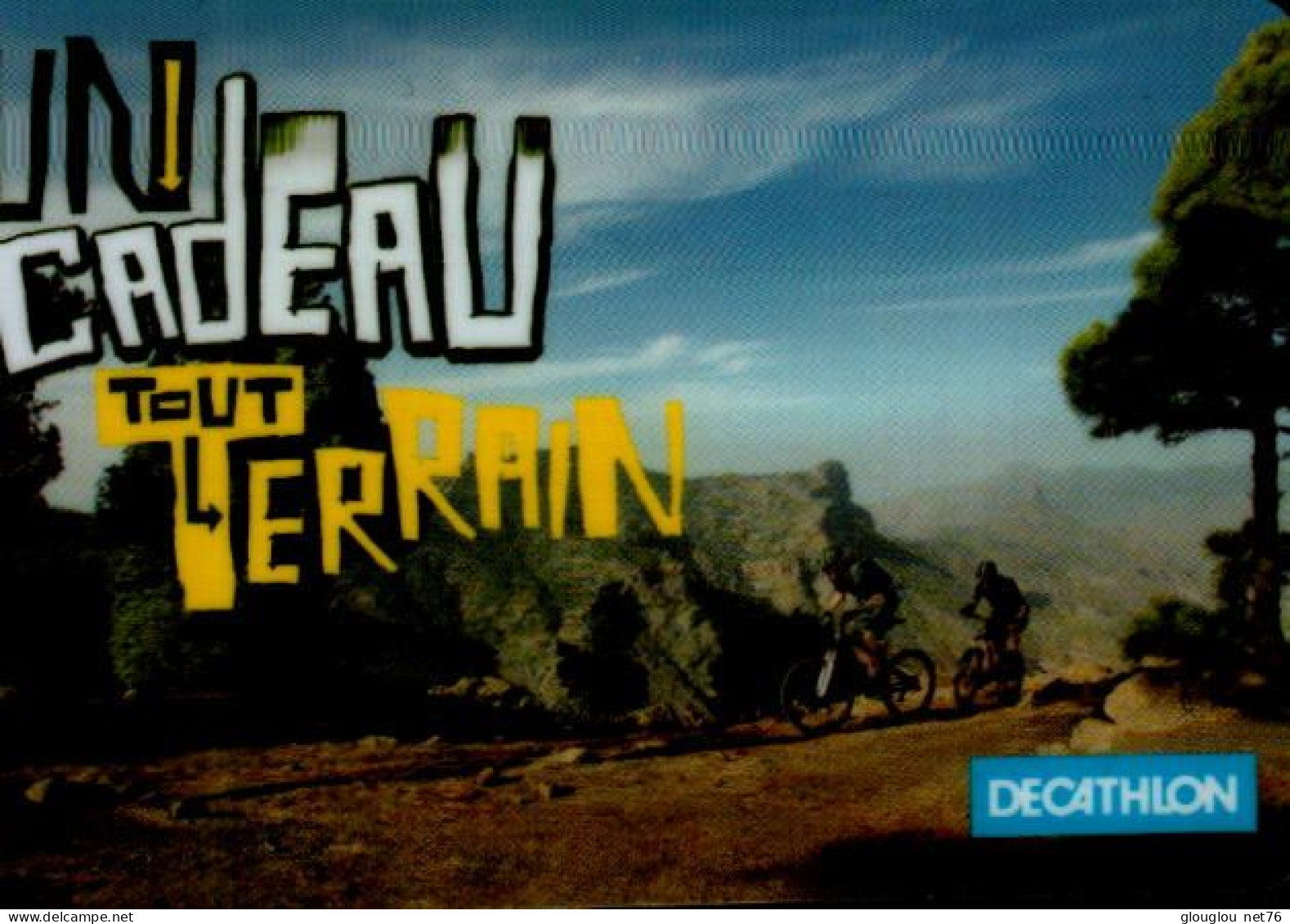 CARTE CADEAU ..DECATHLON...UN CADEAU TOUT TERRAIN - Treuekarten