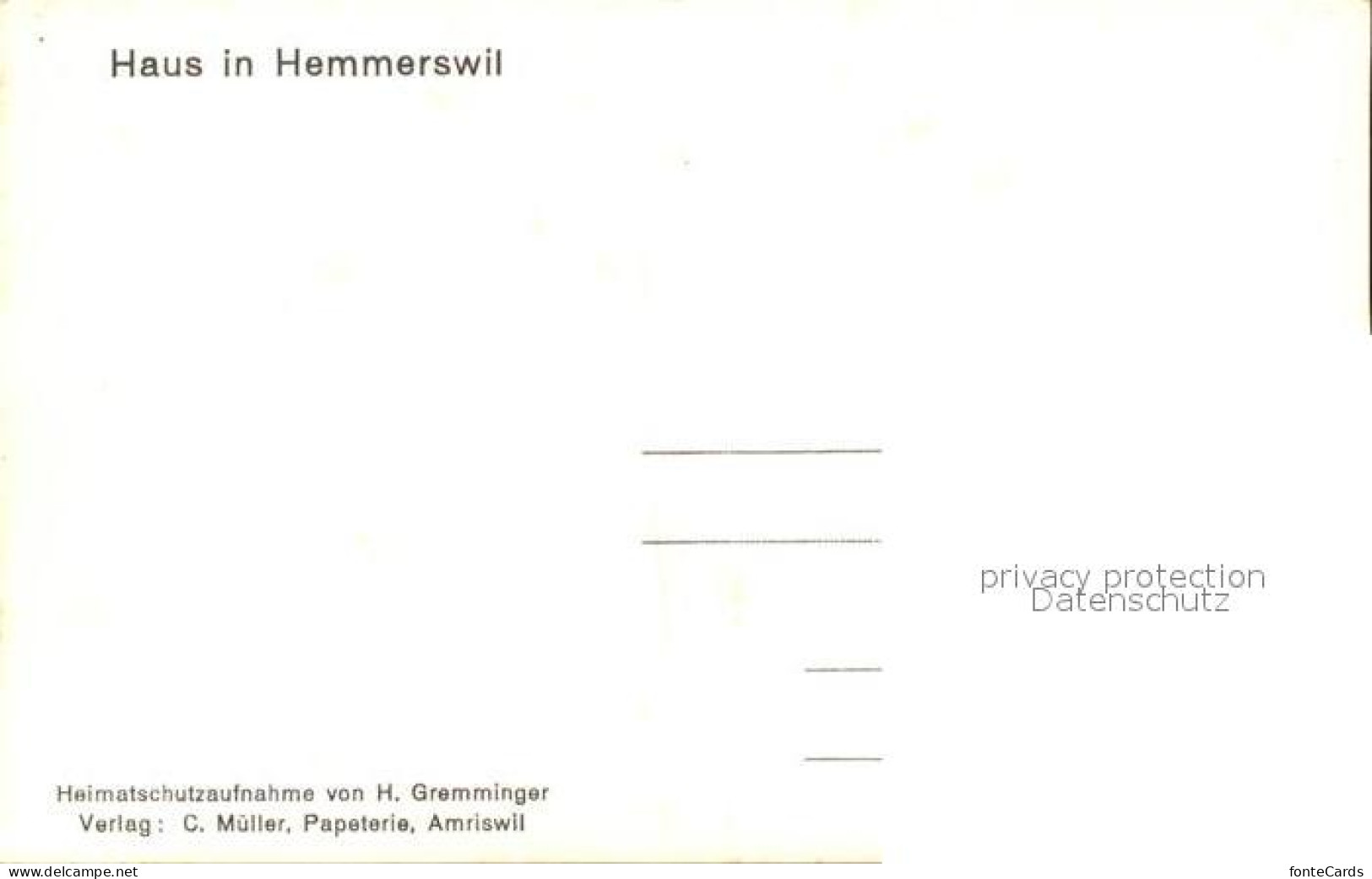 12058570 Amriswil TG Haus In Hemmerswil Amriswil TG - Other & Unclassified