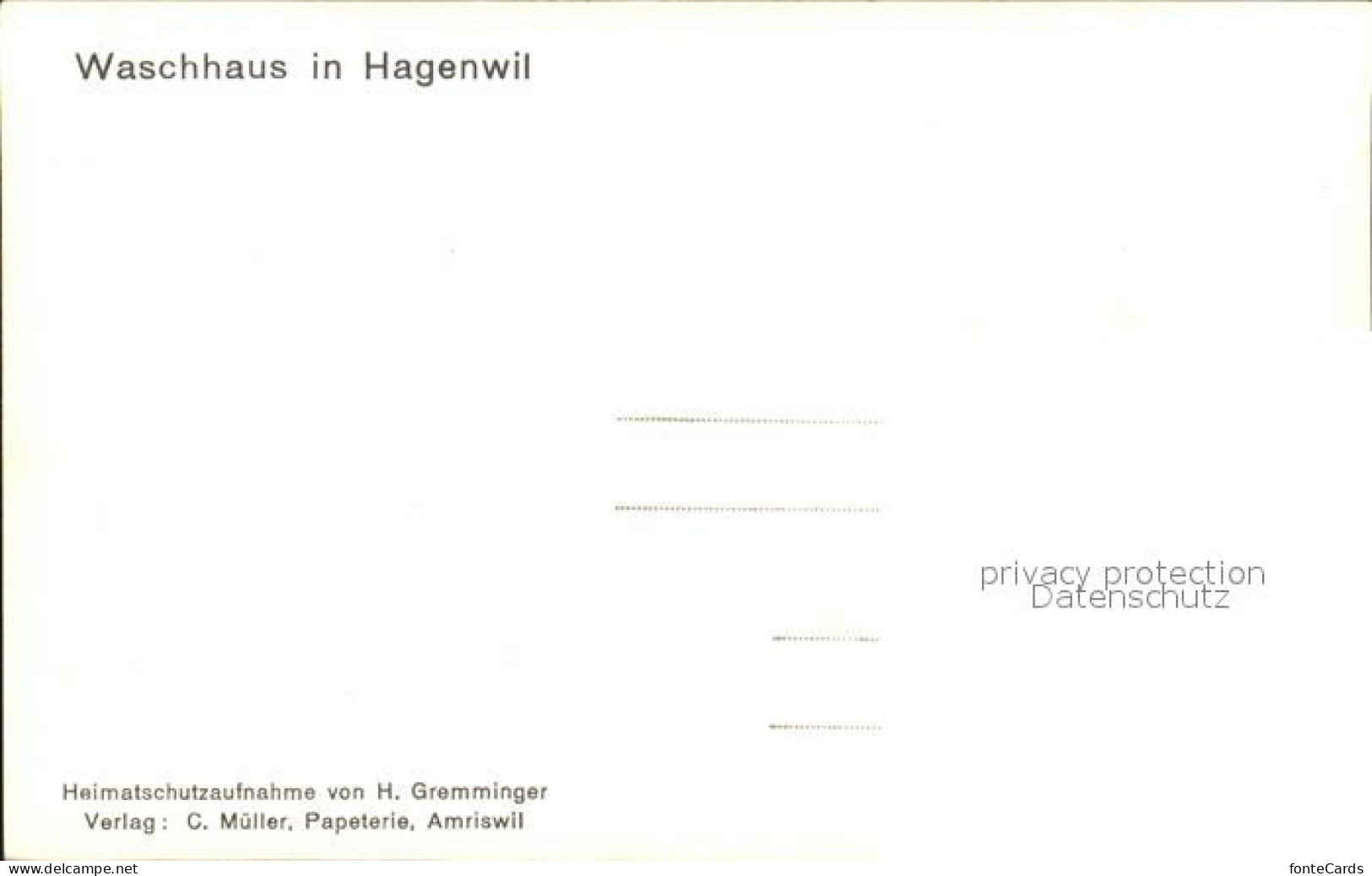 12057694 Hagenwil Waschhaus Hagenwil - Autres & Non Classés