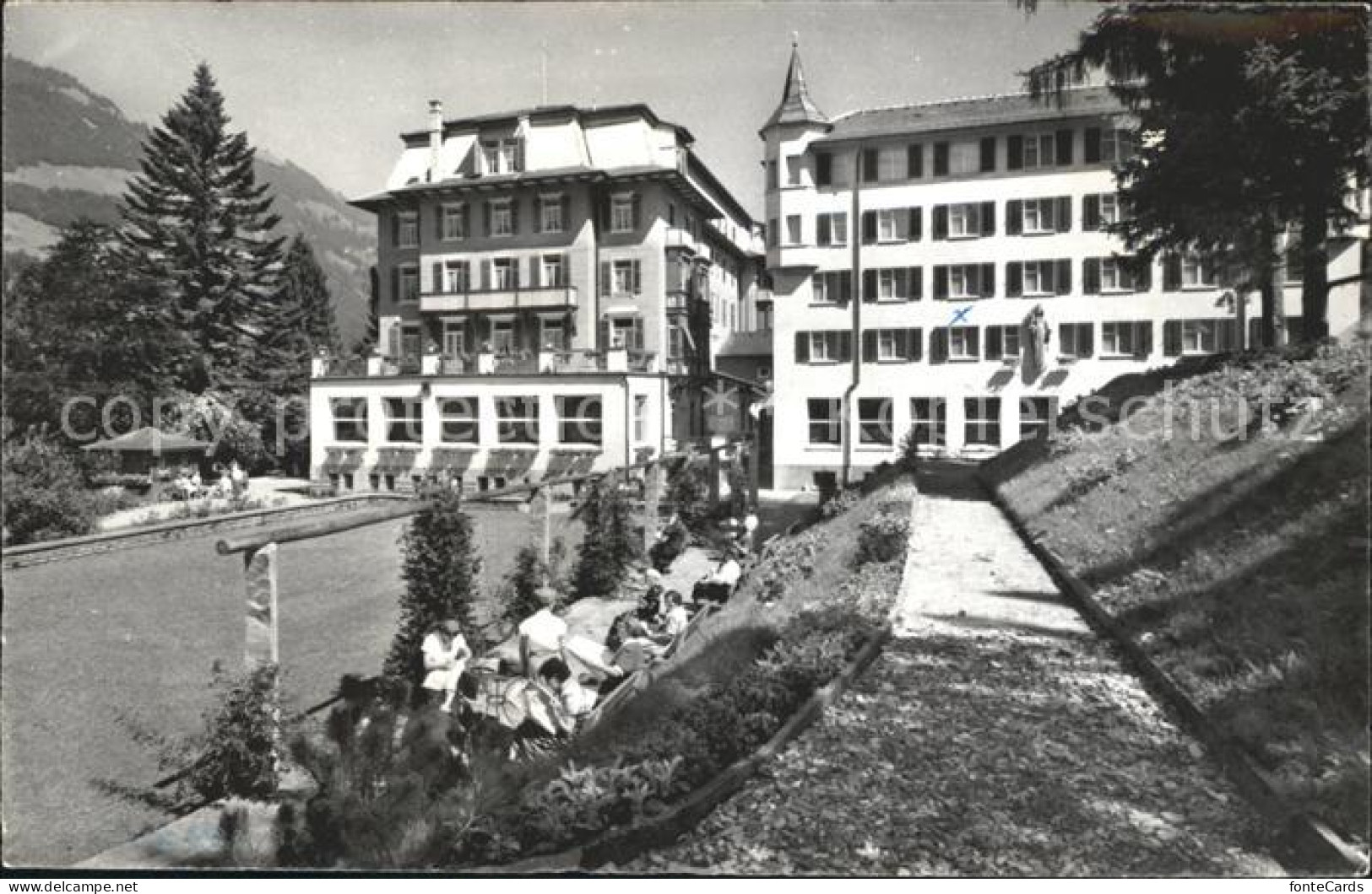 12057143 Lungern Haus St. Josef Mit Marienburg Und Garten Lungern - Sonstige & Ohne Zuordnung