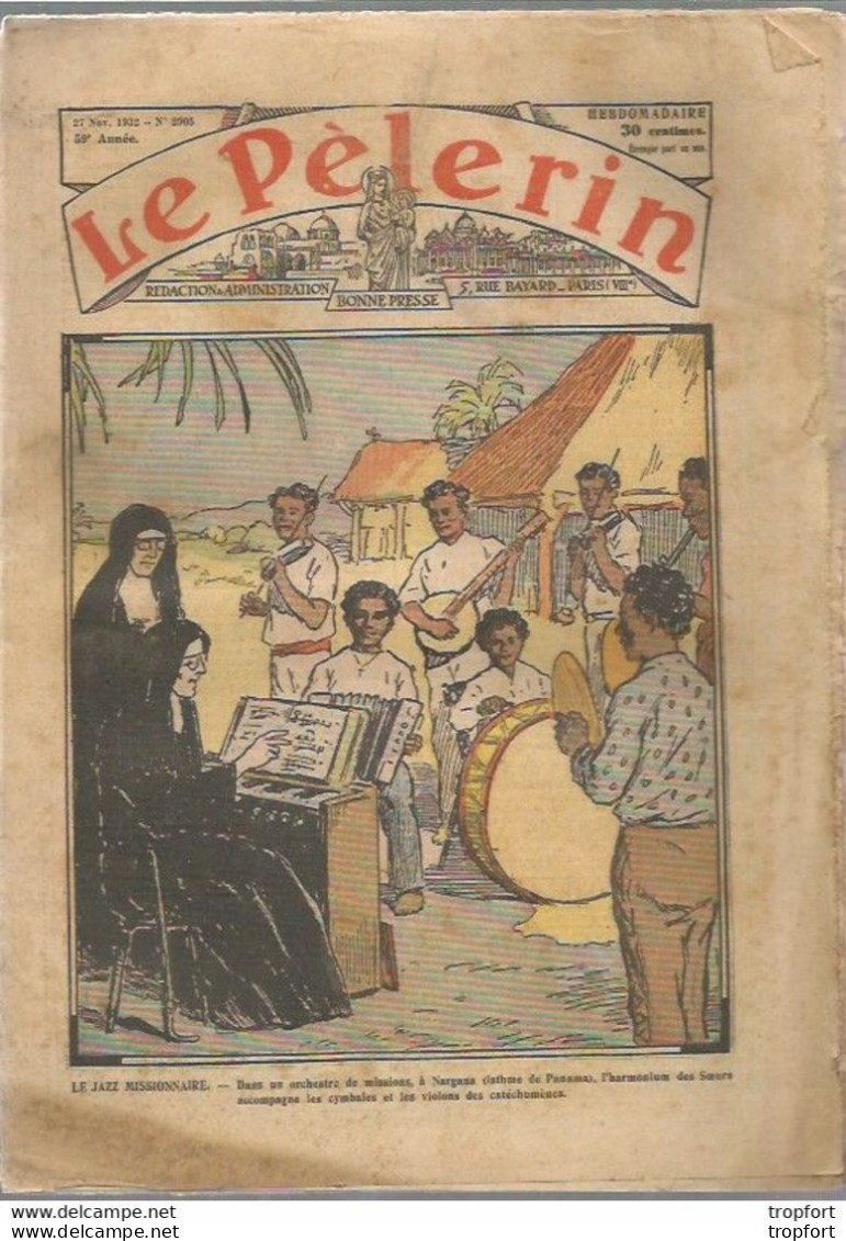 P1 / Old Newspaper Journal Ancien 1932 / JAZZ Nargana BERLIN Course / ORGUE Berger ALPES Pub BANANIA - 1950 à Nos Jours