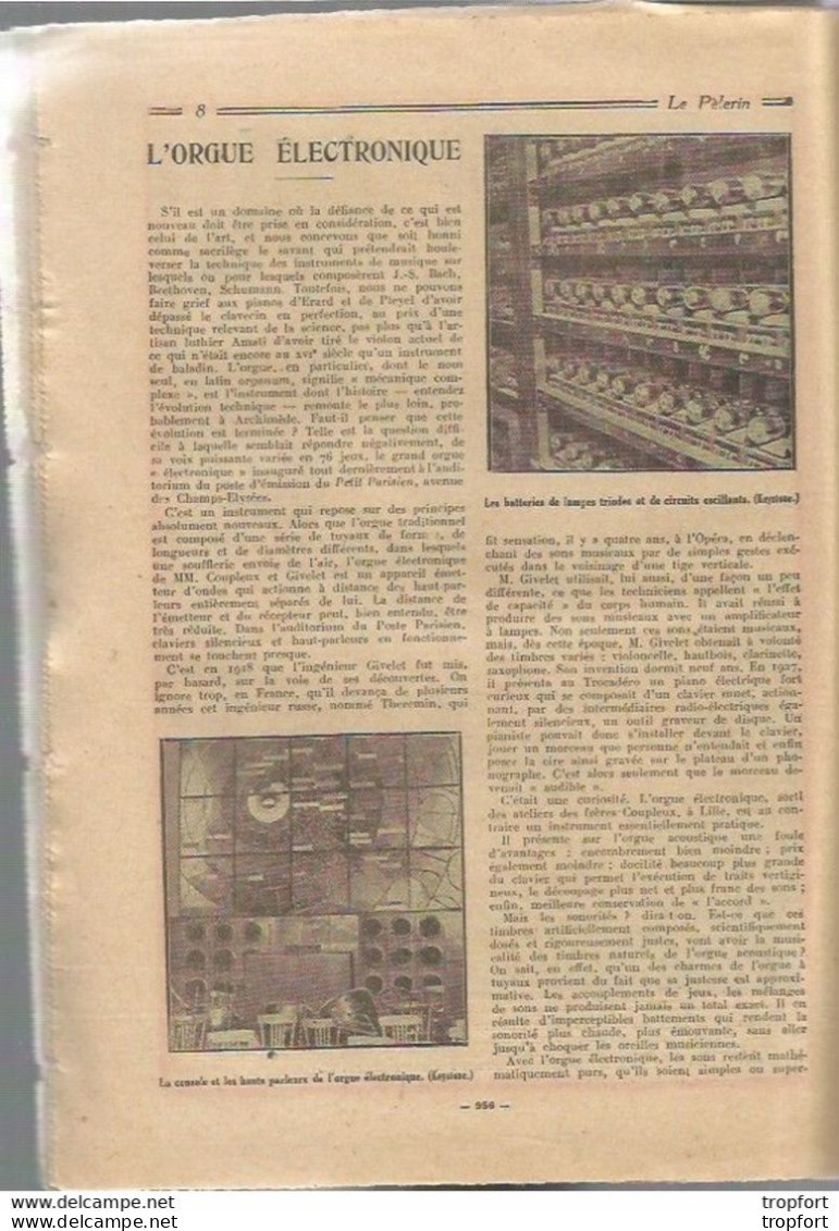 P1 / Old Newspaper Journal Ancien 1932 / JAZZ Nargana BERLIN Course / ORGUE Berger ALPES Pub BANANIA - Desde 1950