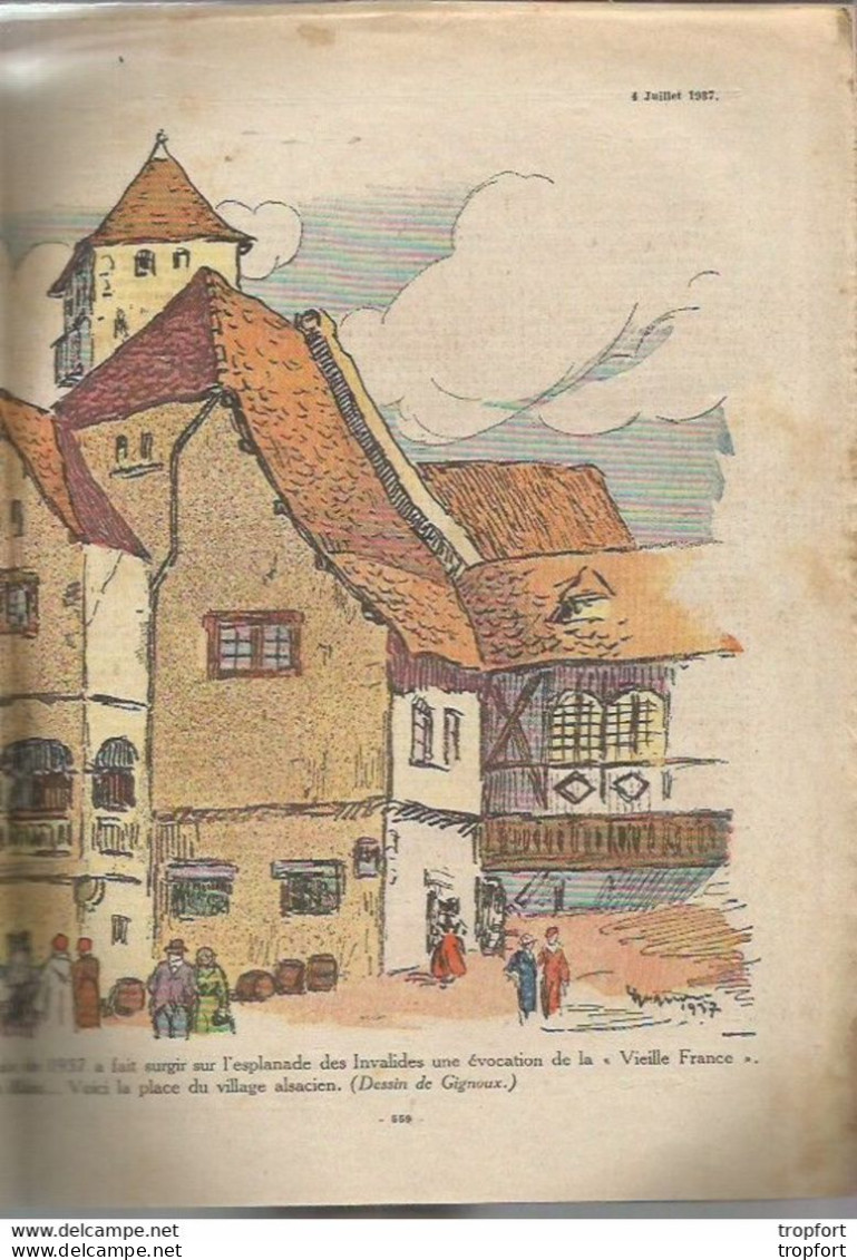 P1 / Old Newspaper Journal Ancien 1937 / LISIEUX / Vieille France STRASBOURG / Train P.L.M / Jeu De Cartes BASQUE BOULE - 1950 - Today