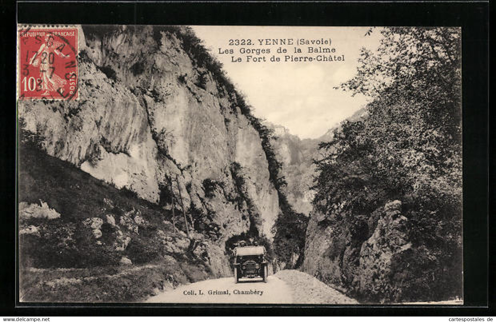 CPA Yenne, Les Gorges De La Balme, Le Fort De Pierre-Chatel  - Yenne