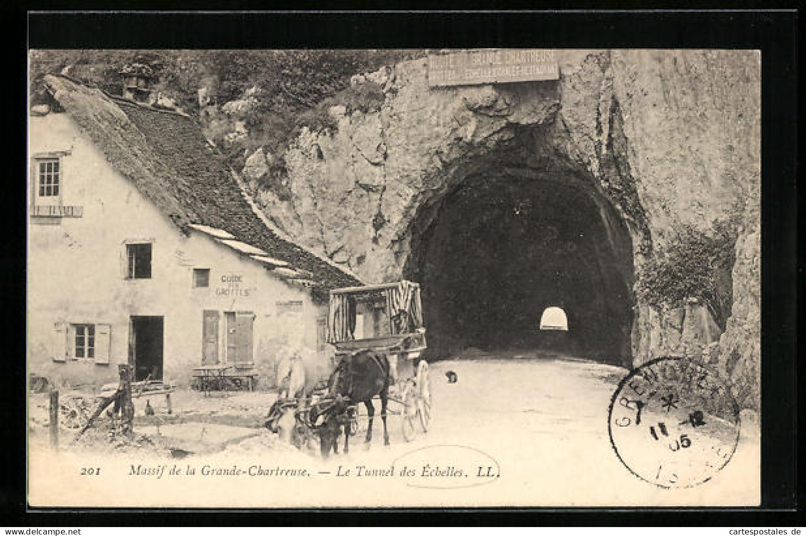 CPA Les Échelles, Massif De La Grande-Chartreuse - Le Tunnel Des Échelles  - Other & Unclassified